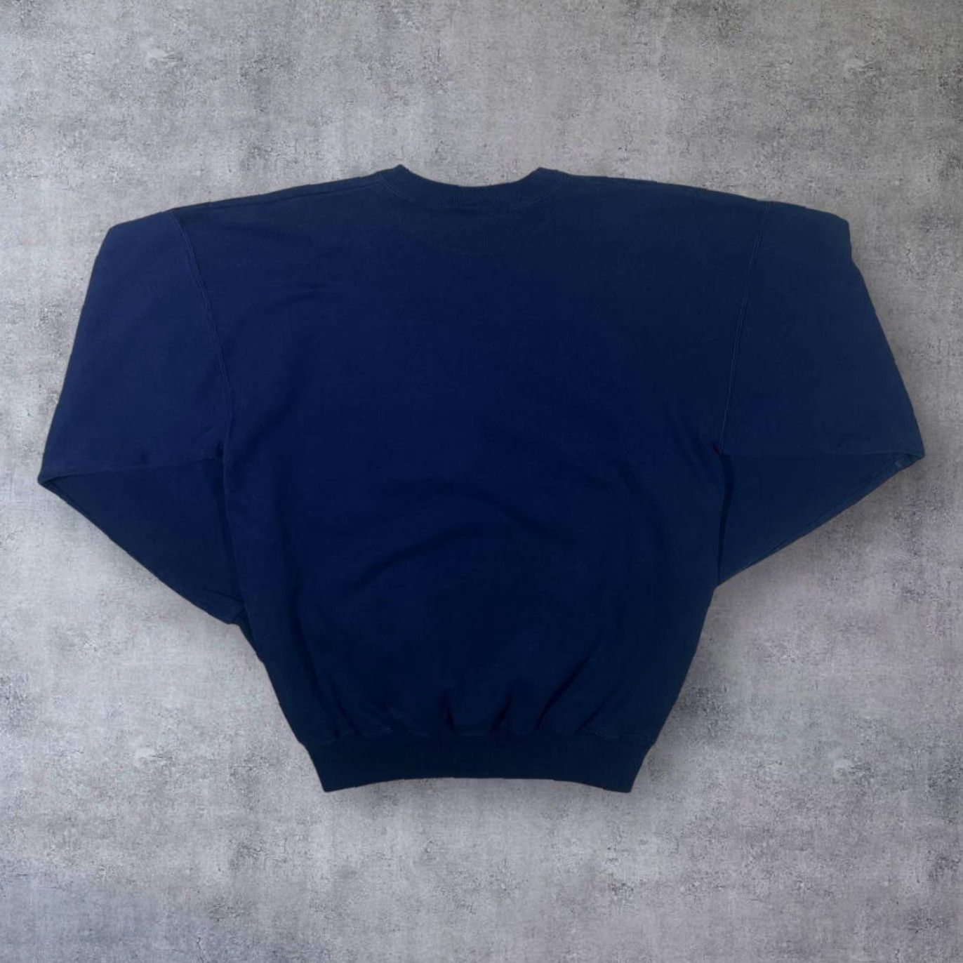 Champion VINTAGE Champion "Spelman Alumna" Spellout Graphic Navy Blue Sweatshirt L Mens Regular Pullover Long Sleeve Size US L / EU 52-54 / 3 - 2 Thumbnail