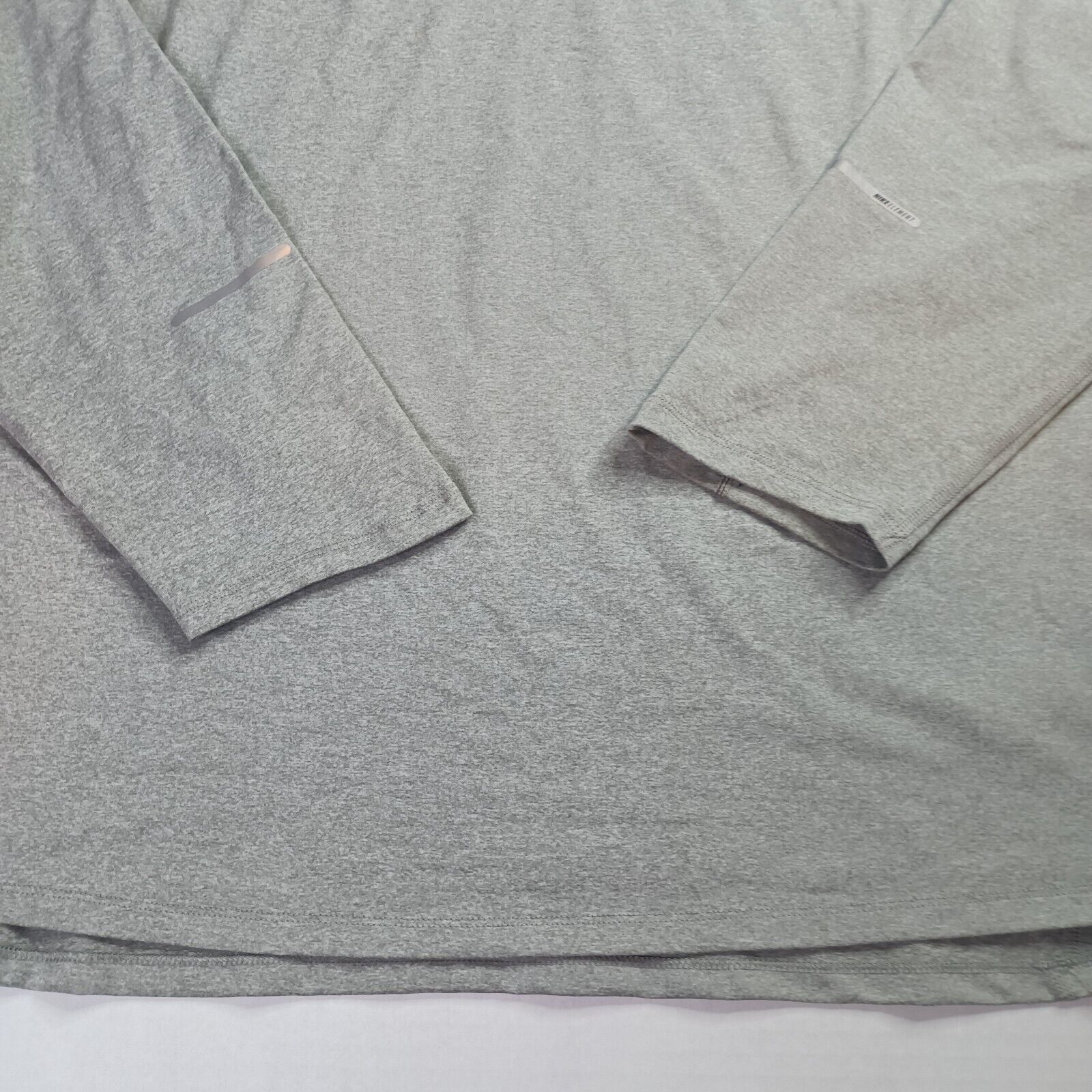 Nike Nike Running 1/4 Zip Pullover Shirt Men's 2XL Gray Dri-Fit Size US XXL / EU 58 / 5 - 2 Thumbnail
