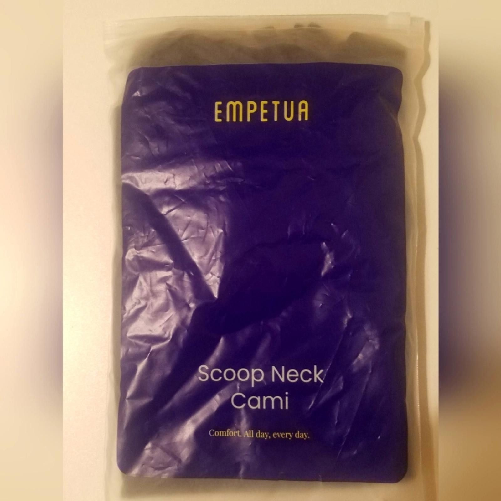 Other NWT Empetua Scoop Neck Cami Black XL Size ONE SIZE - 1 Thumbnail