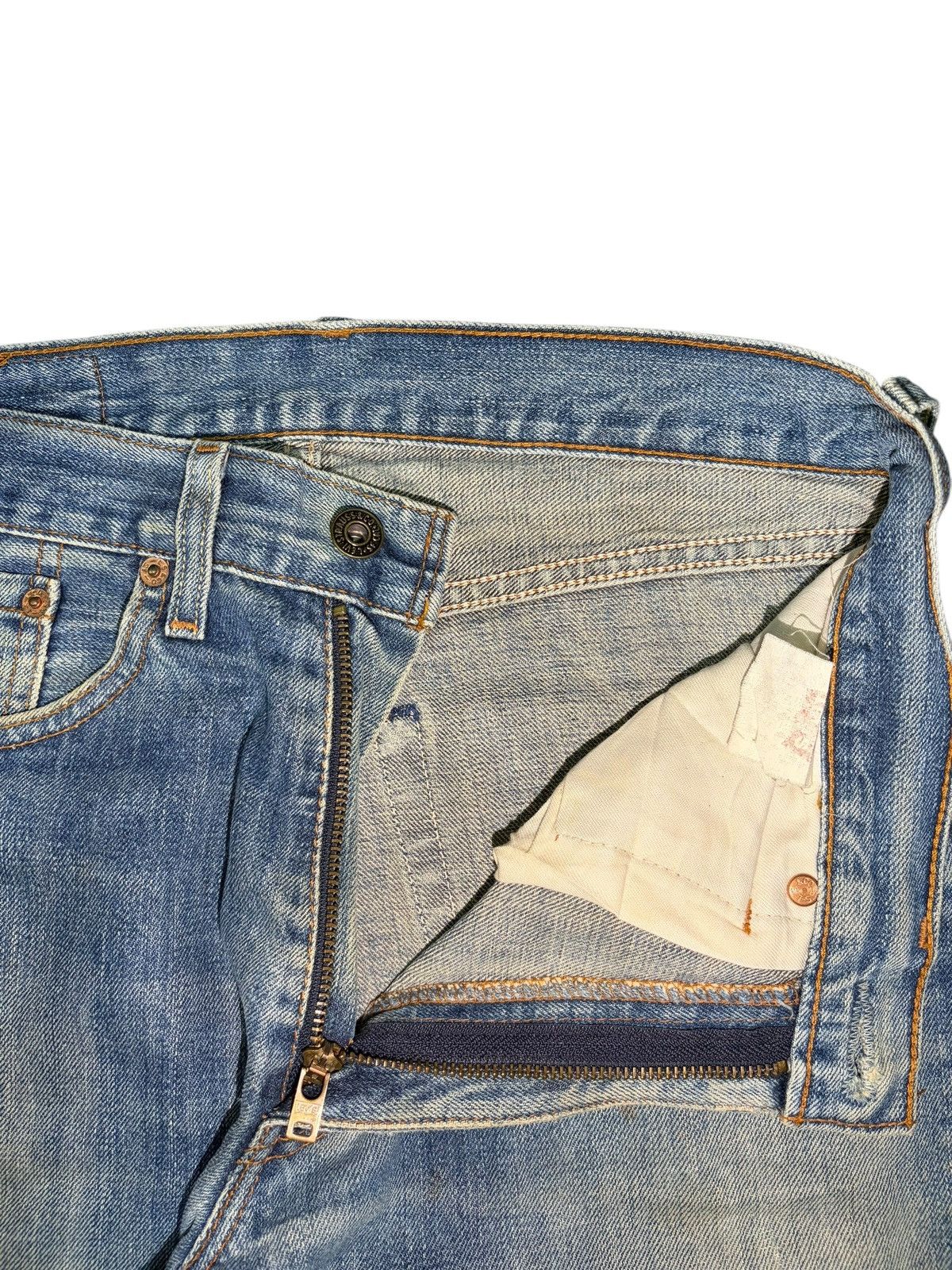Levi's Vintage 90s Levis 502 Mud Wash Distress Loose Jeans Size US 28 / EU 44 - 5 Thumbnail