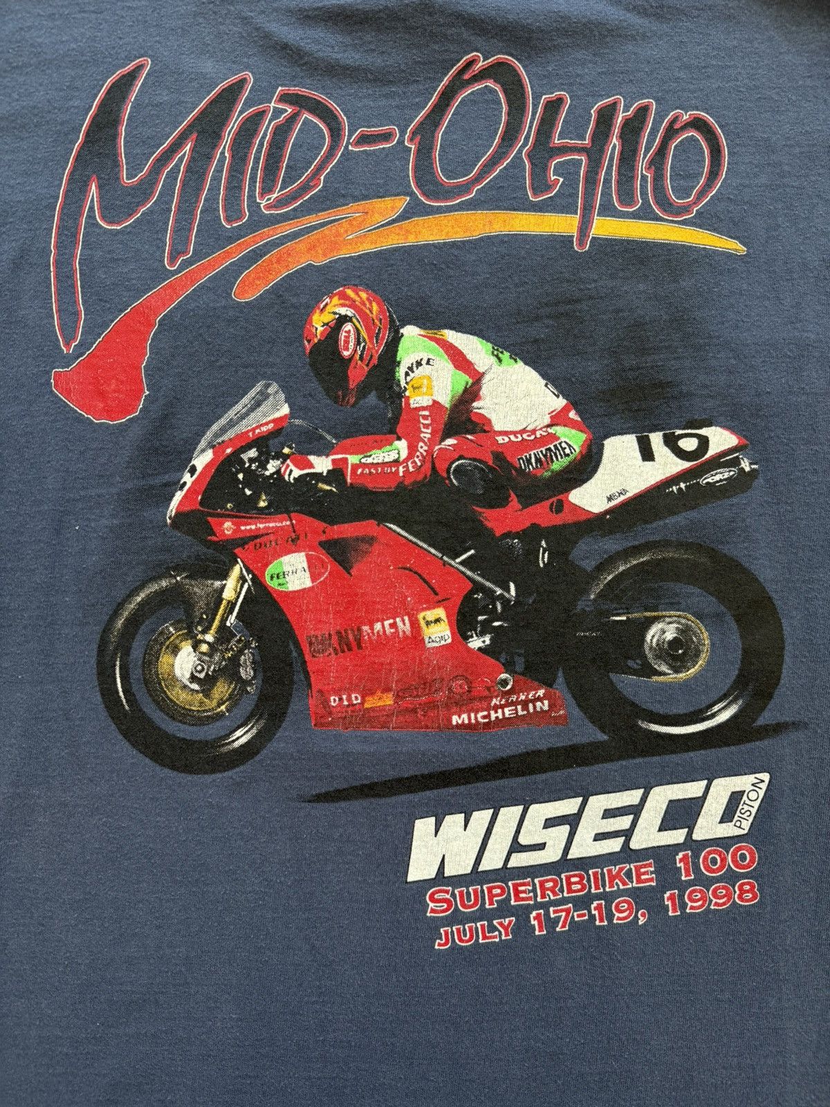 Other Vintage ‘98 Superbike 100 Mid-Ohio Wiseco Piston Racing Size US L / EU 52-54 / 3 - 9 Thumbnail