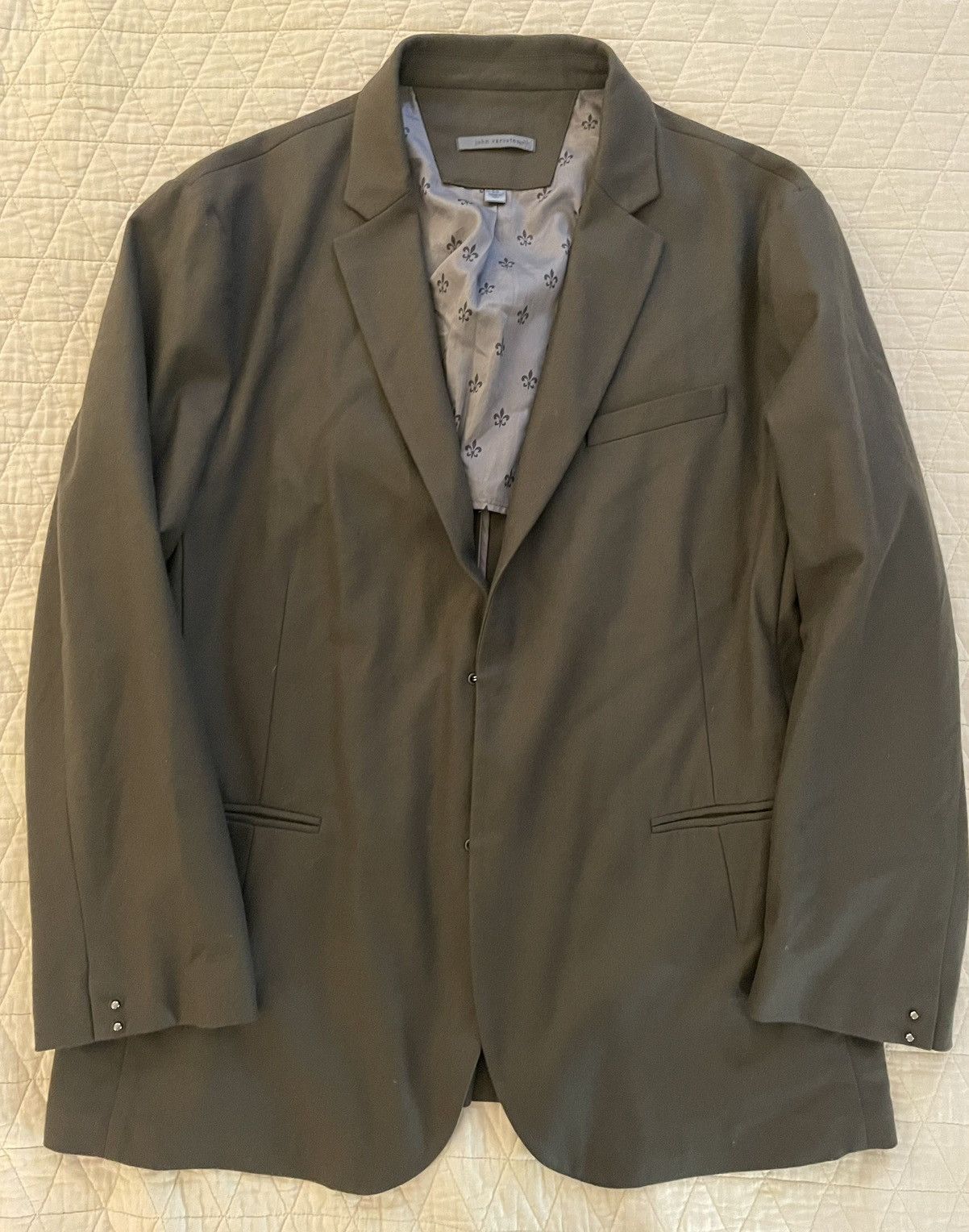 John Varvatos Felted Wool & Cashmere Jet Pocket Jacket Size 48R - 1 Thumbnail