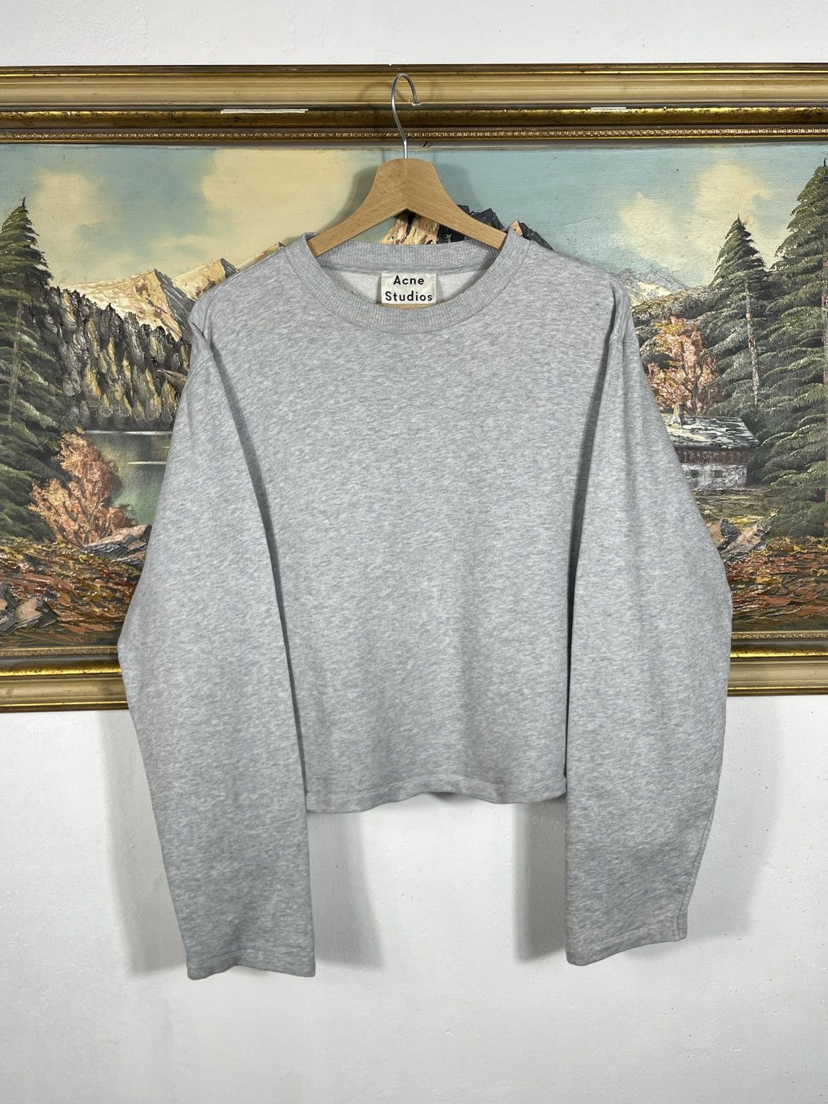Acne Studios Acne Studios Boxy Oversize Crewneck Jumper Sweater Luxury Size S / US 4 / IT 40 - 1 Thumbnail