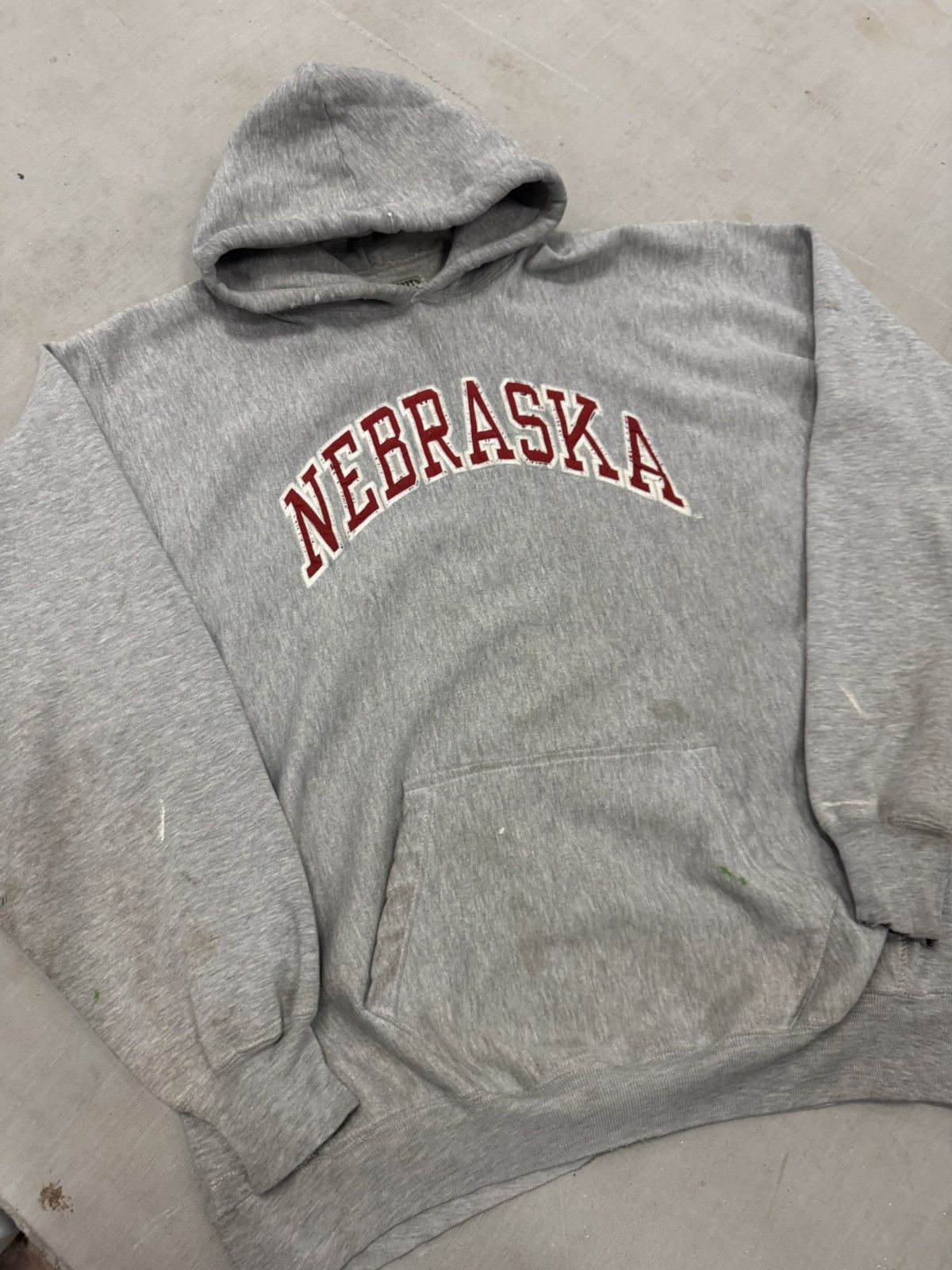 Vintage Vintage Distressed Nebraska Hoodie Size US XL / EU 56 / 4 - 2 Thumbnail