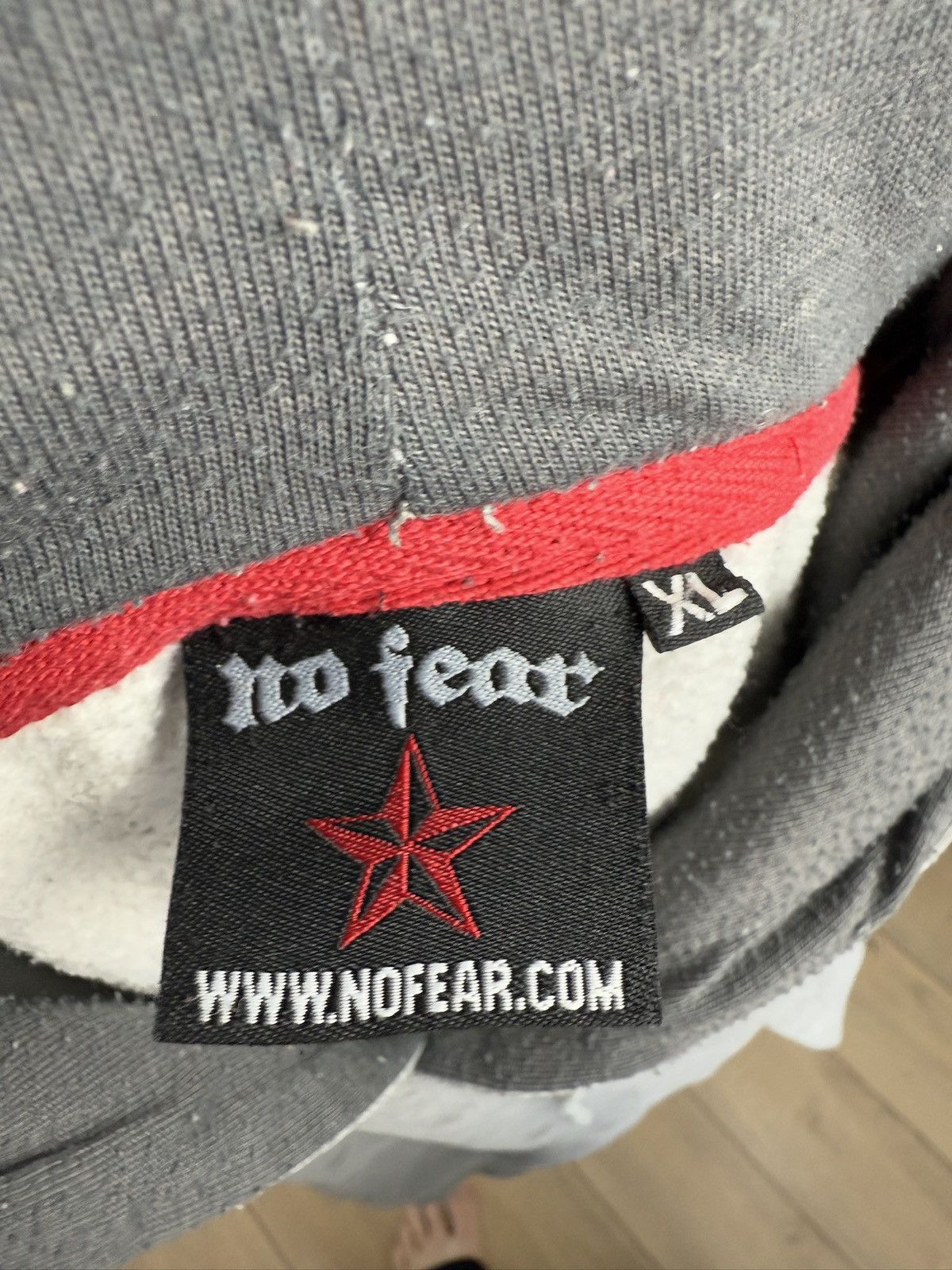 Affliction × No Fear × Tribal Streetwear Vintage y2k No Fear skull logo baggy hoodie affliction skate Size US XL / EU 56 / 4 - 7 Thumbnail