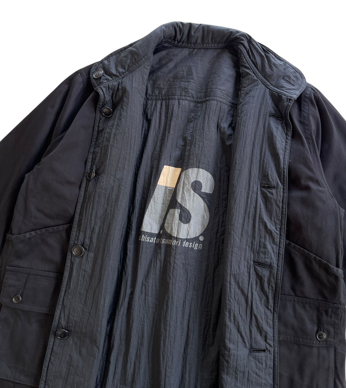 Issey Miyake 1980s Issey Miyake I.S Black Reversible Jacket Size US XL / EU 56 / 4 - 3 Thumbnail