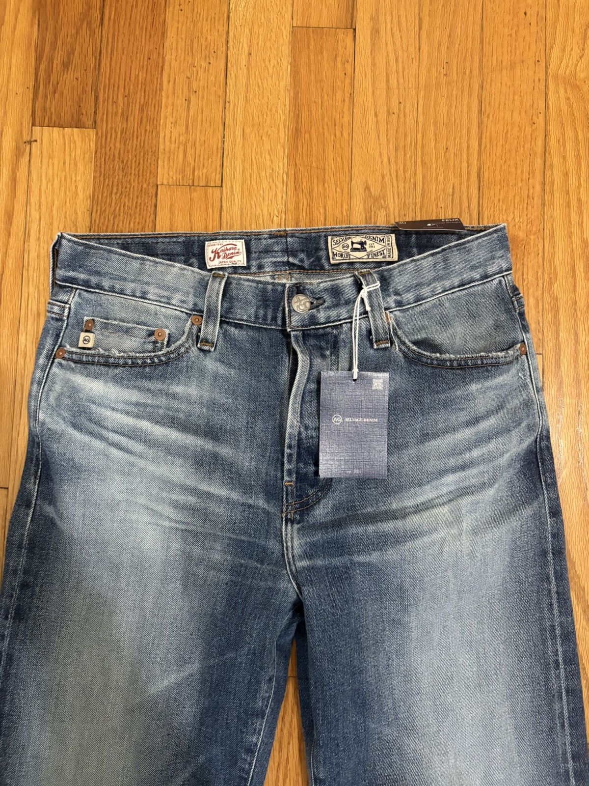 AG Adriano Goldschmied AG Felix Selvage Denim - Vintage Straight Size US 30 / EU 46 - 4 Thumbnail