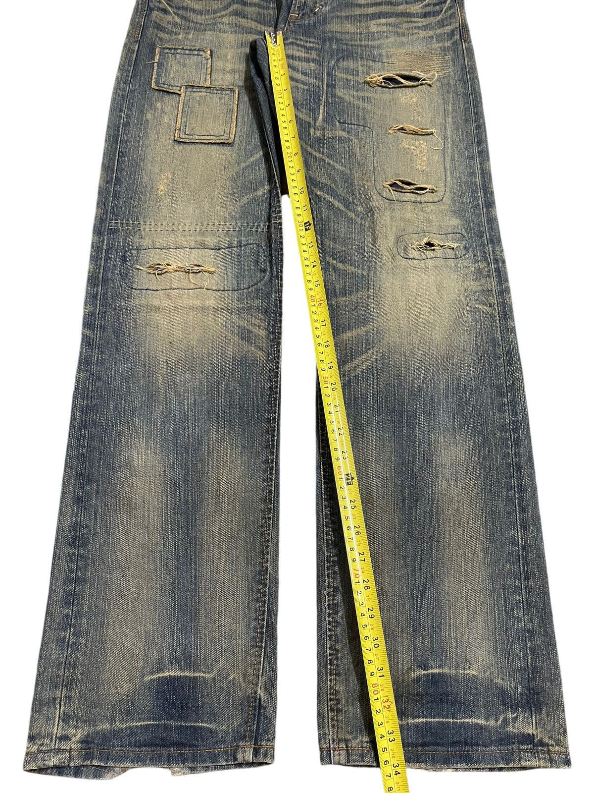 Edwin Edwin XV Exclusive Vintage Faded Wash Distressed Baggy Jeans Size US 34 / EU 50 - 14 Thumbnail