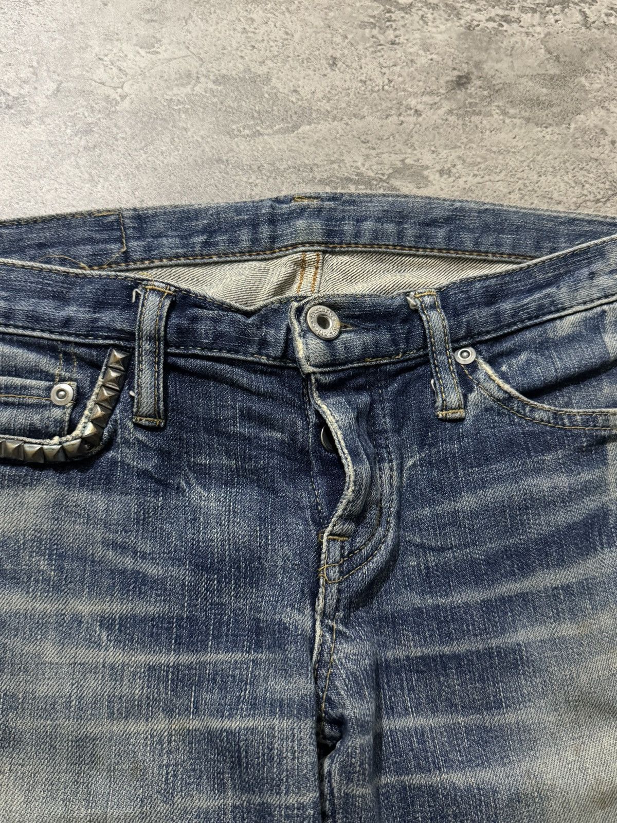 Hysteric Glamour Studded Distressed Jeans