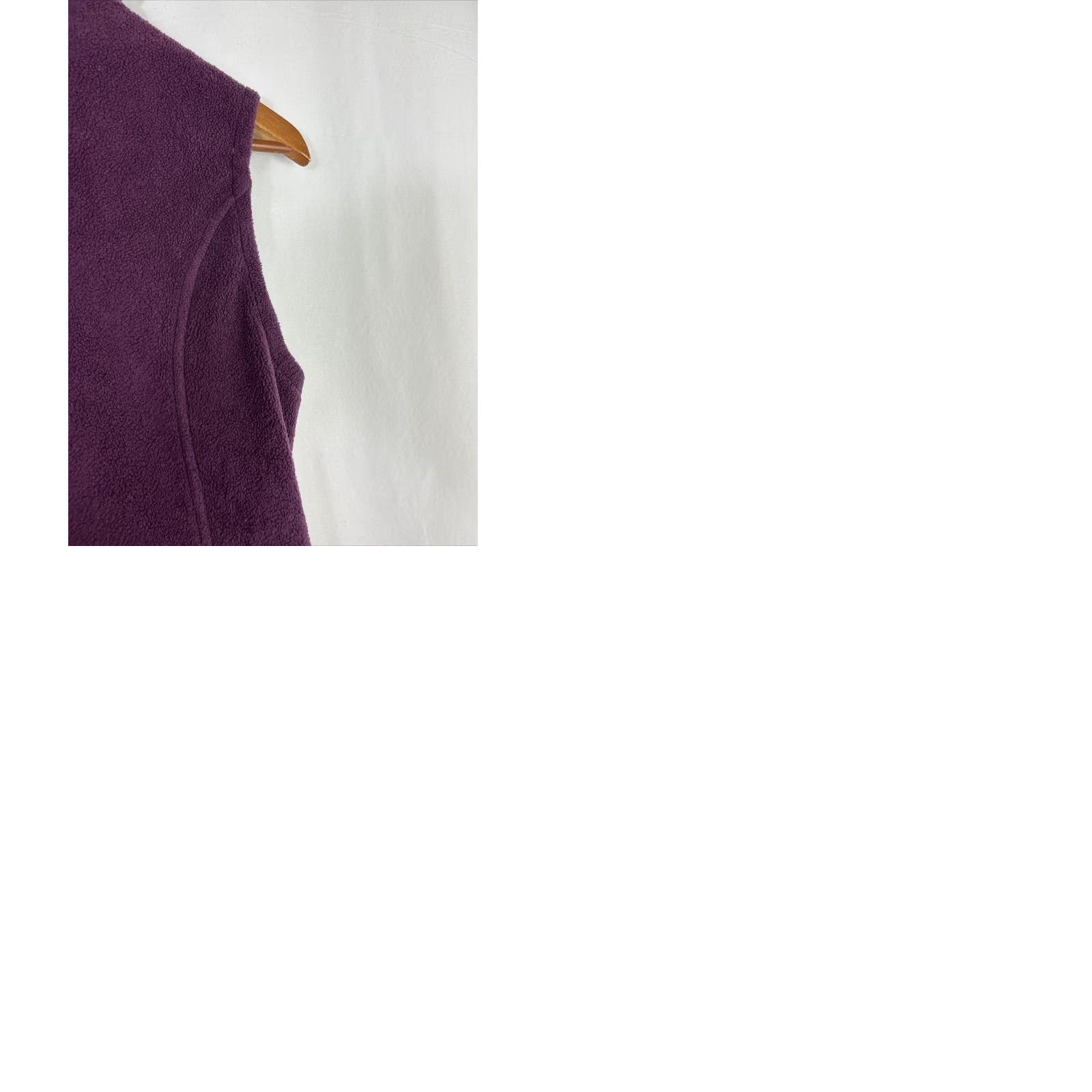 Vintage Columbia Vest Women S Sleeveless Full Zip Fleece Purple Burgundy Subtle 21” Chest 25” Length Size S / US 4 / IT 40 - 9 Thumbnail