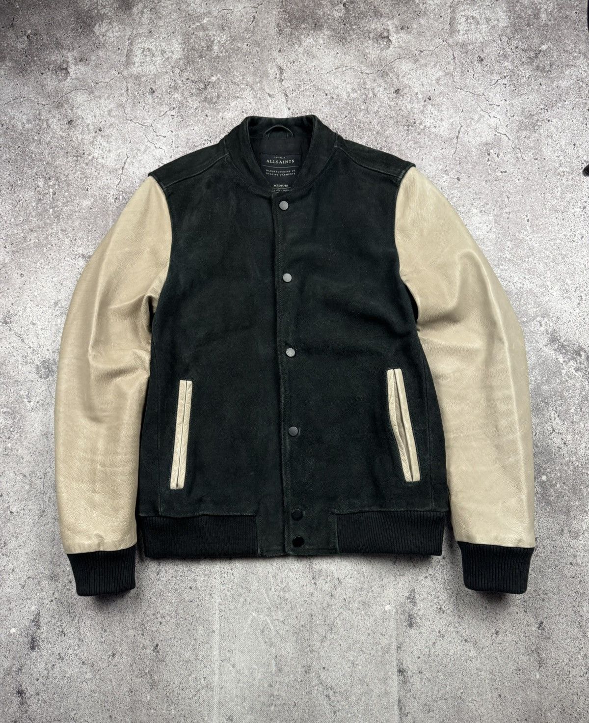 Allsaints Allsaints Suede Leather Bomber Jacket Size US M / EU 48-50 / 2 - 1 Thumbnail