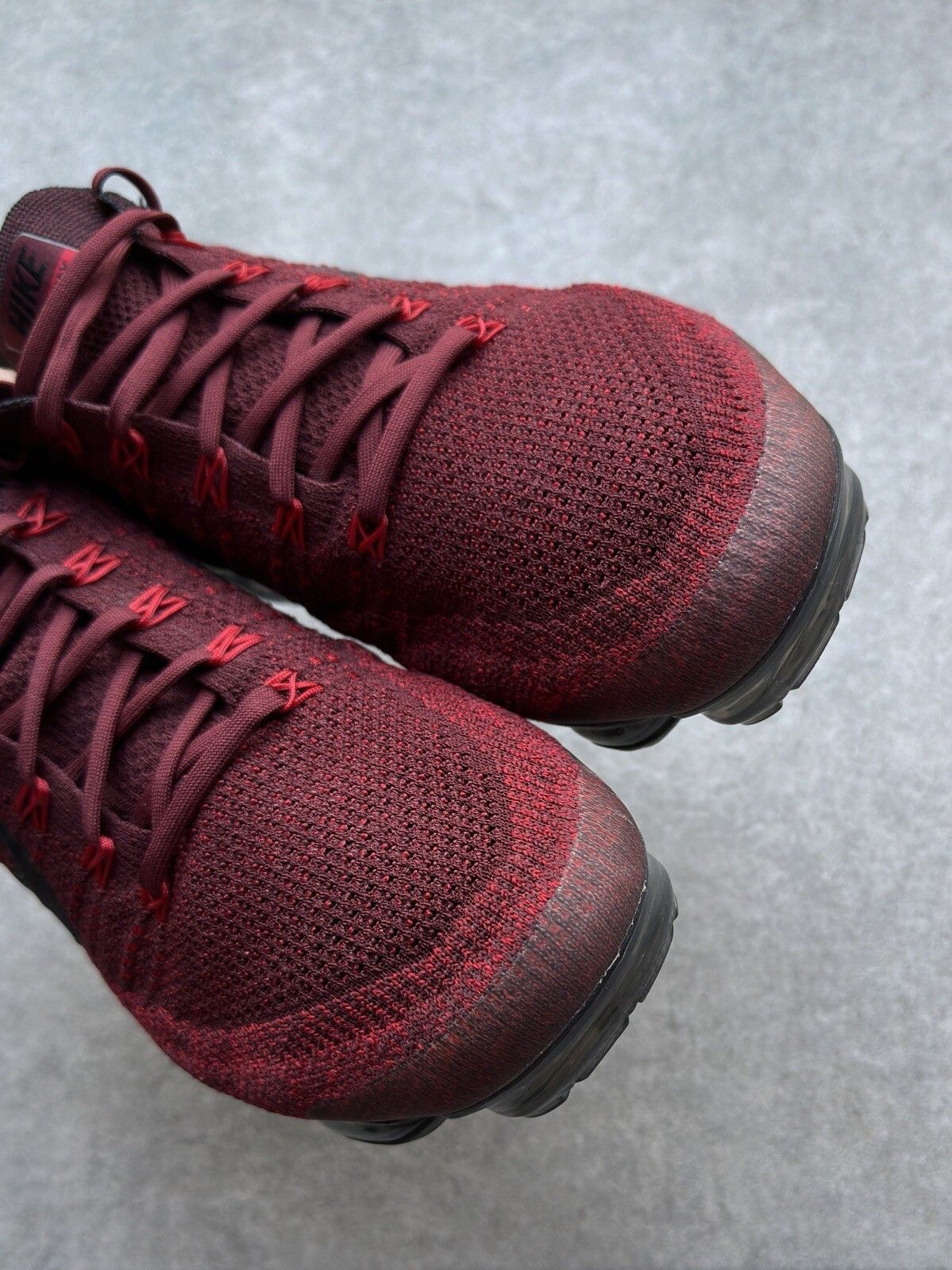 Nike Nike Vapormax Flyknit Dark Team Red Black Mens Shoes US-11 Size US 11 / EU 44 - 6 Thumbnail
