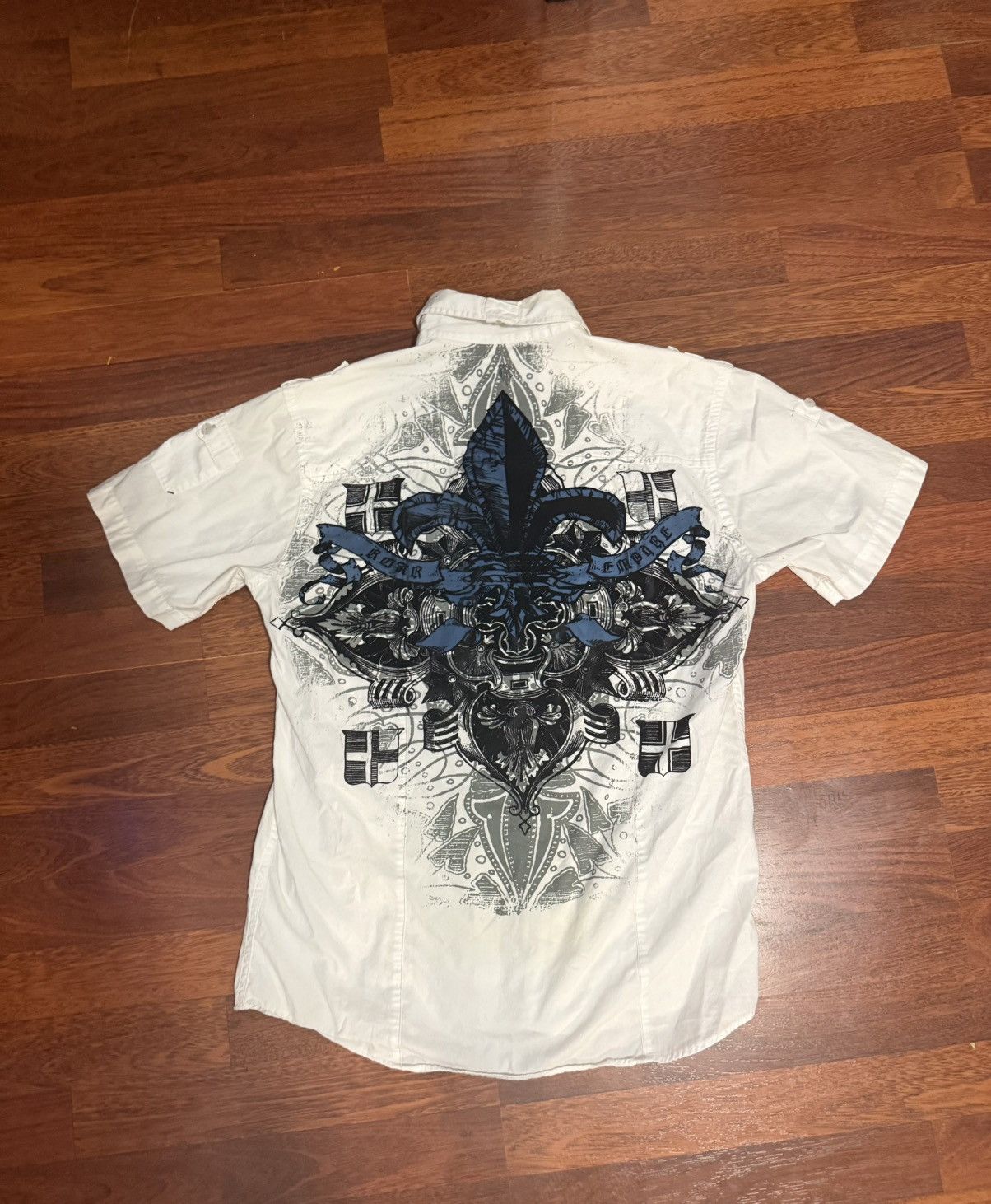 Roar Roar embroided affliction graphic button up Size US M / EU 48-50 / 2 - 1 Thumbnail