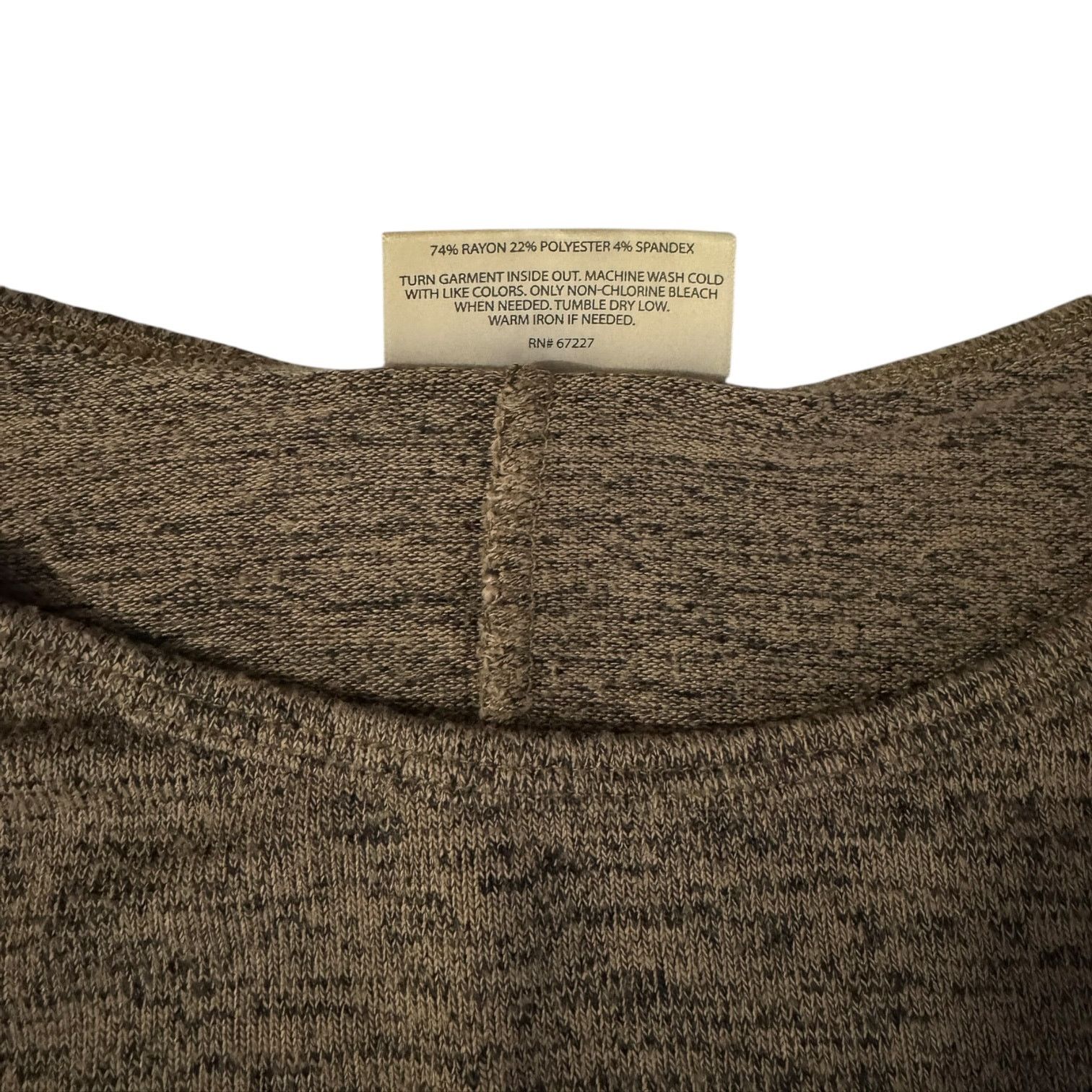 Other Bobbie Brooks Mottled Brown Shirt Sleeve Sweater – Medium Size M / US 6-8 / IT 42-44 - 3 Thumbnail
