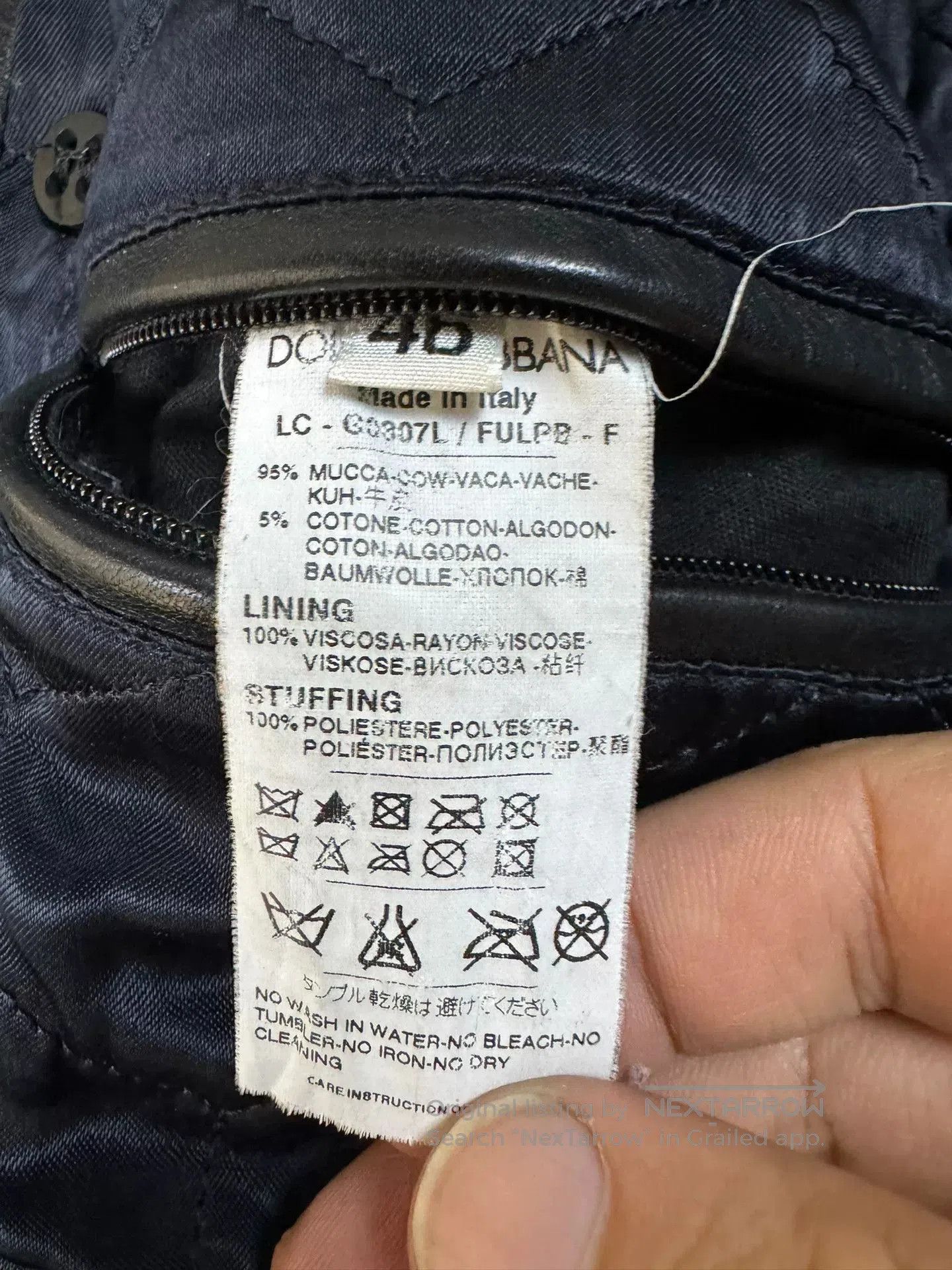 Dolce & Gabbana Dolce&Gabbana Men's Leather Jacket. Size US S / EU 44-46 / 1 - 5 Thumbnail