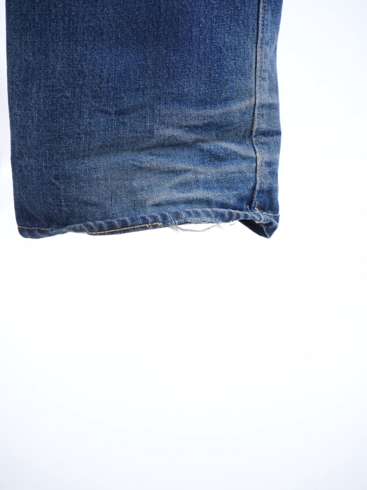 Sugar Cane Sugarcane 901 Wash Selvedge Lone Star Distressed Denim Jeans Size US 34 / EU 50 - 3 Thumbnail
