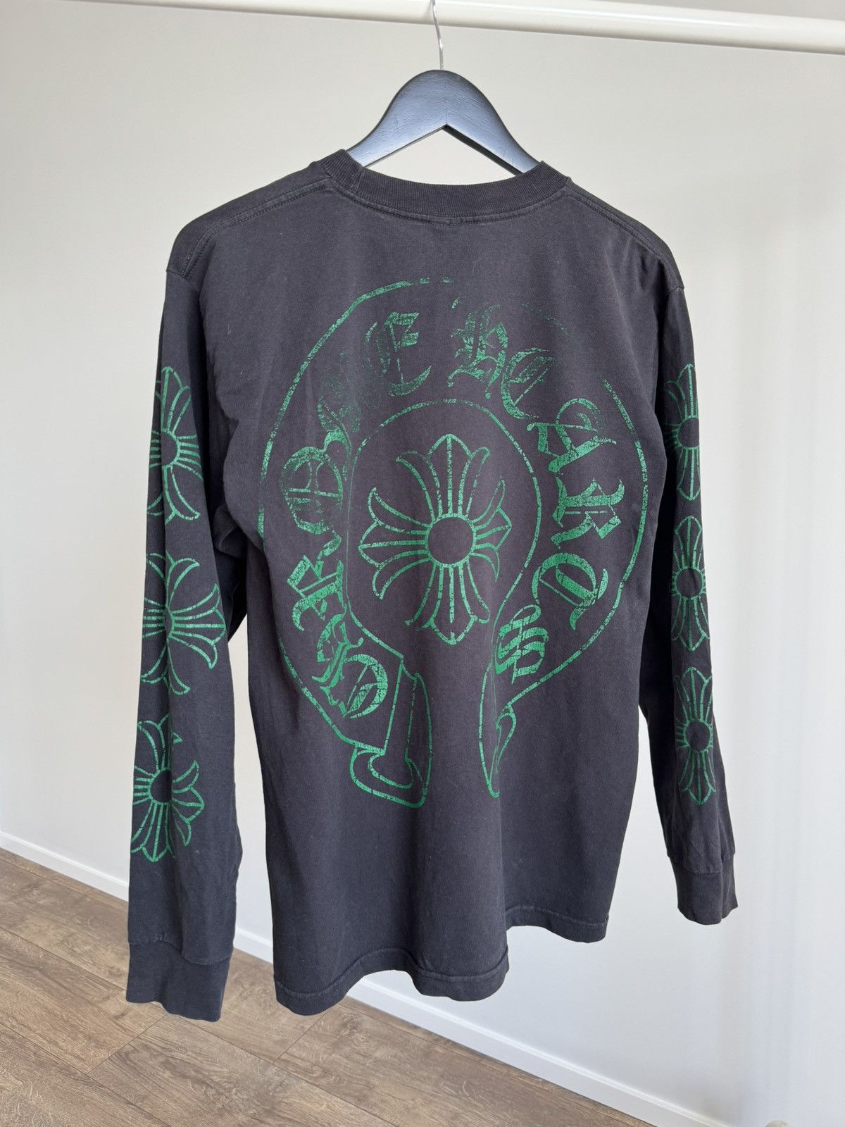 Pre-owned Chrome Hearts Long Sleeve T Shirt In Black