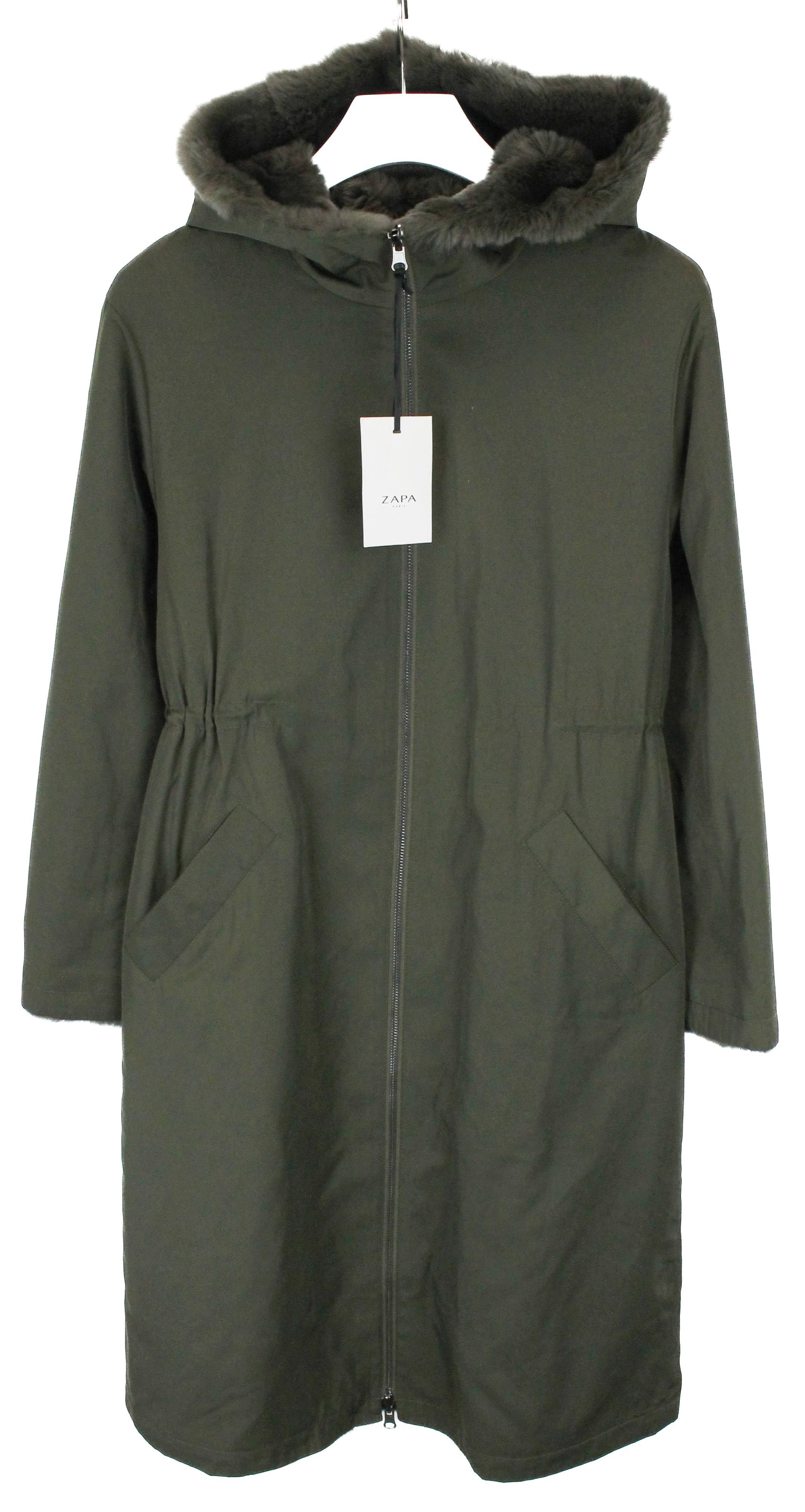 ZAPA RRP €1990 ZAPA PALOMA Womens UK 10 Reversible Long Hooded Size S / US 4 / IT 40 - 2 Thumbnail