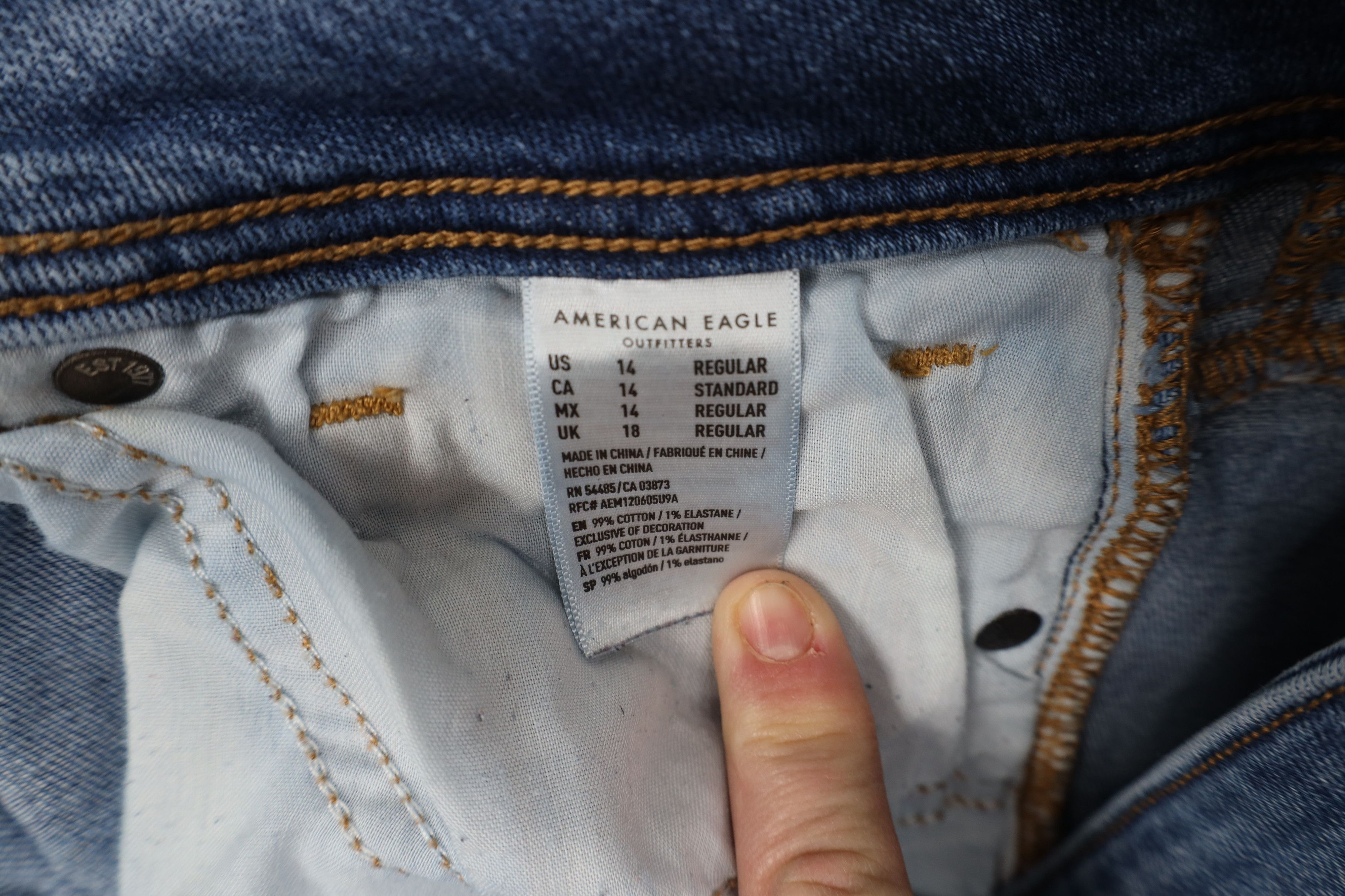 American Eagle Outfitters Vintage Y2K American Eagle Outfitters Kick Bootcut Jeans Size 36" / US 14 / IT 50 - 8 Thumbnail