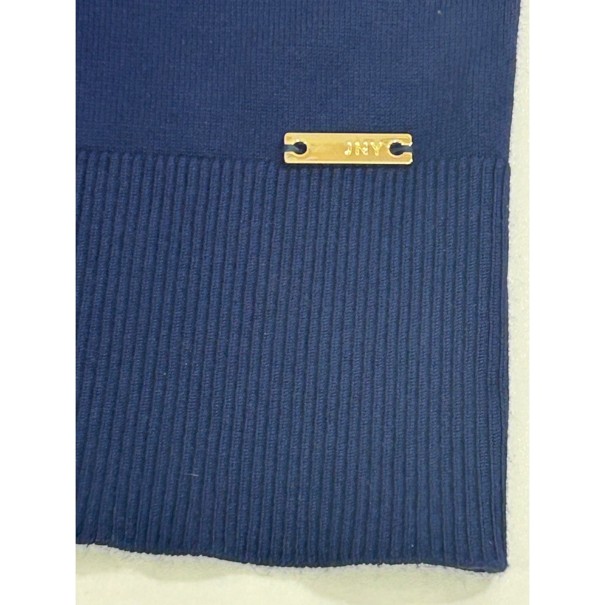 Jones New York Jones New York Signature Knit Top M Navy Blue Short Sleeve V Size M / US 6-8 / IT 42-44 - 10 Thumbnail