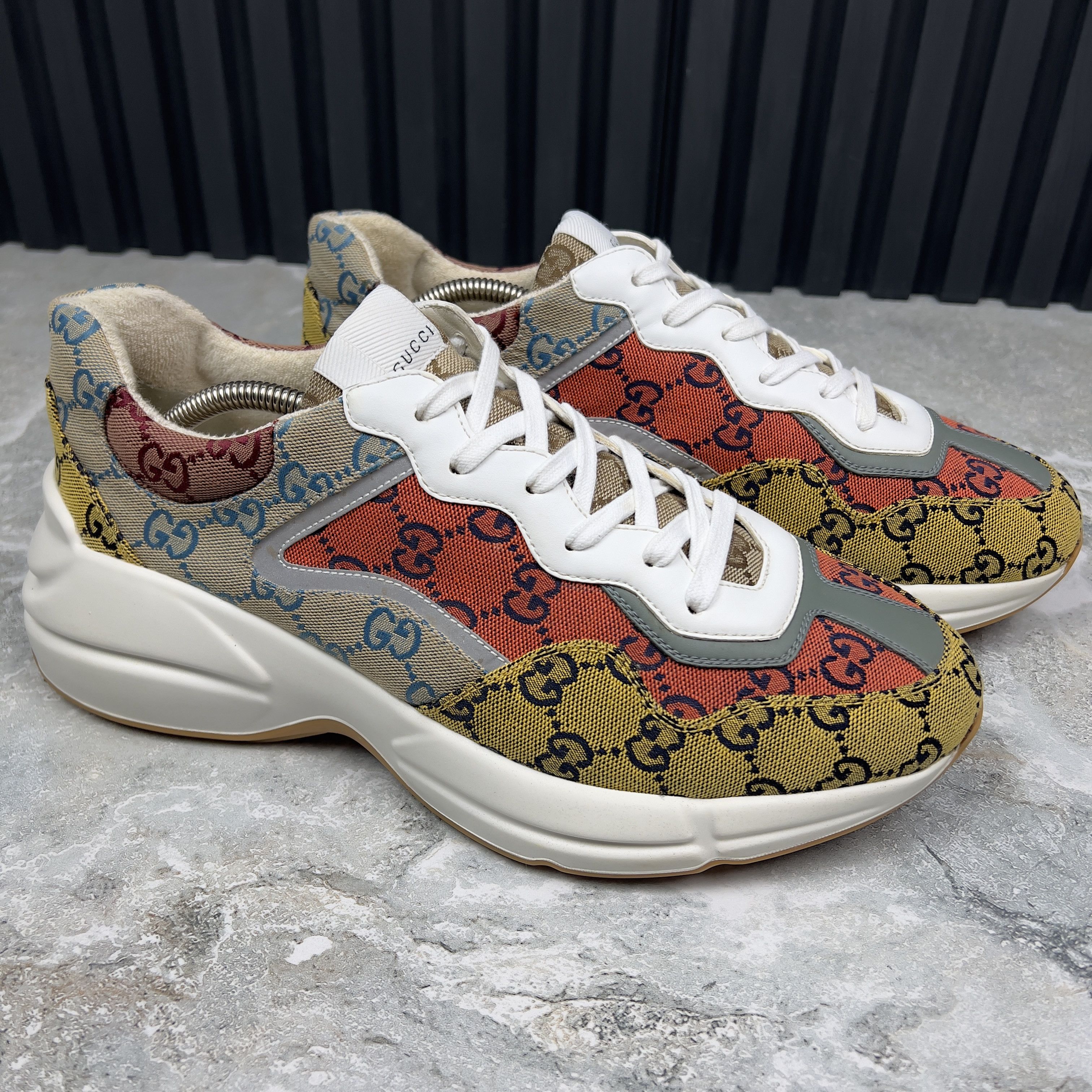 Gucci Gucci GG Rhyton Sneakers Canvas Fabric Size US 9.5 / EU 42-43 - 4 Thumbnail