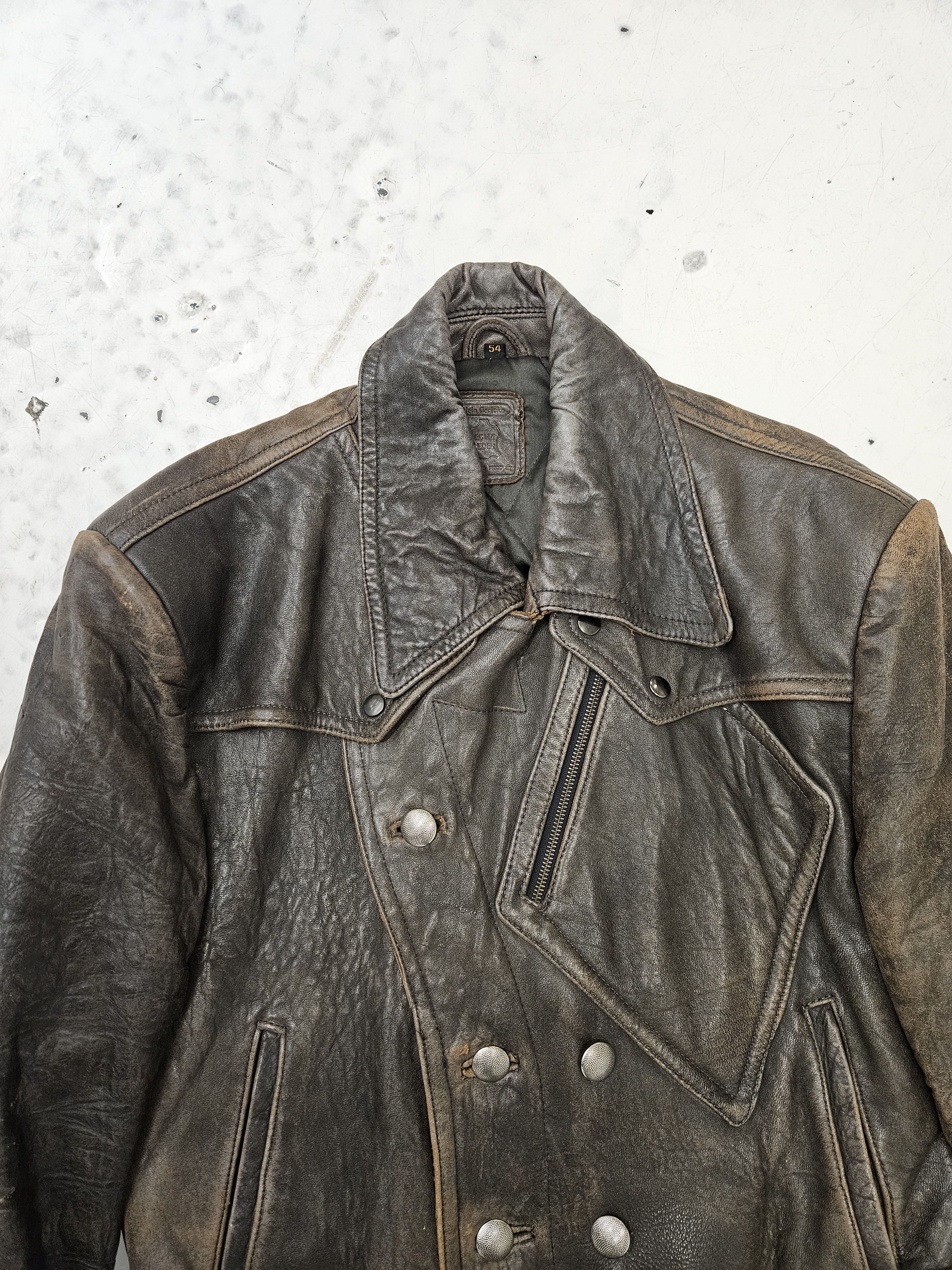 Genuine Leather Vintage Hein Gericke leather biker jacket Size US L / EU 52-54 / 3 - 4 Thumbnail