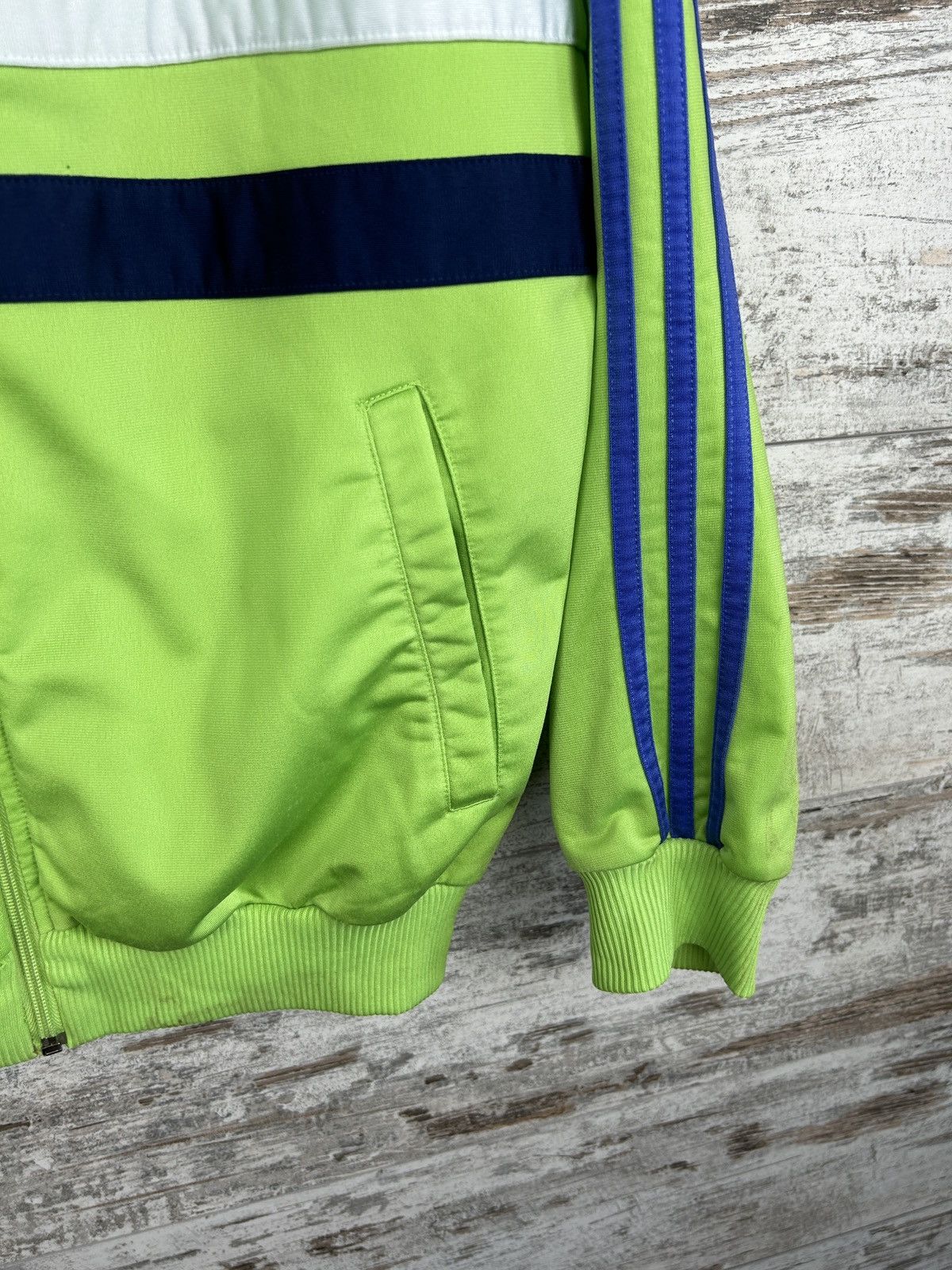 Adidas × Vintage Mens Vintage Adidas Olympic 90s track jacket stripes rare Size US S / EU 44-46 / 1 - 3 Thumbnail