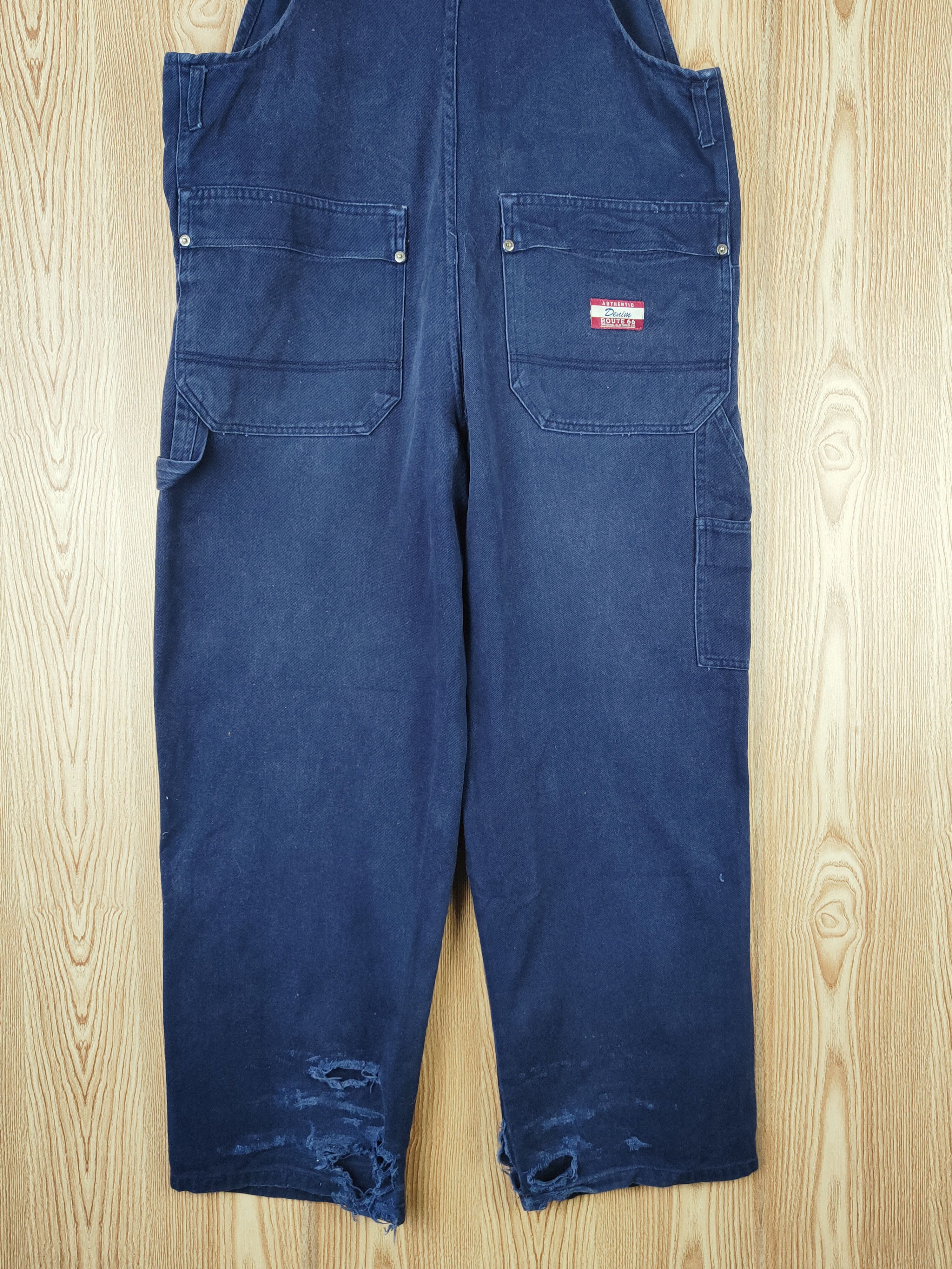 Japanese Brand × Route 66 × Vintage Route 66 Dark Blue Overalls Jumpsuits #S2733 Size 36" / US 14 / IT 50 - 12 Thumbnail