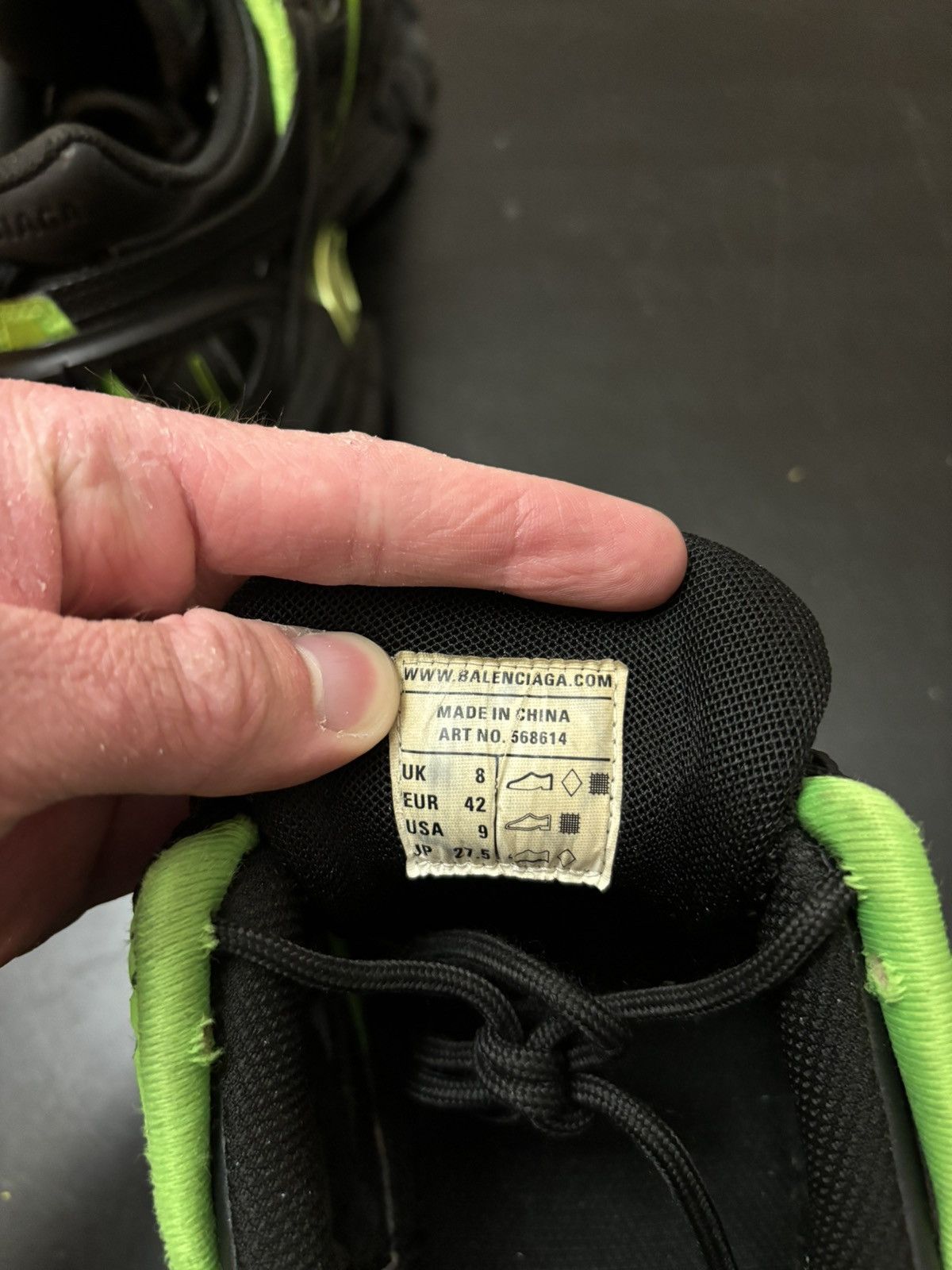 Balenciaga Balenciaga Track 2.0 Green Black Size US 9 / EU 42 - 8 Thumbnail