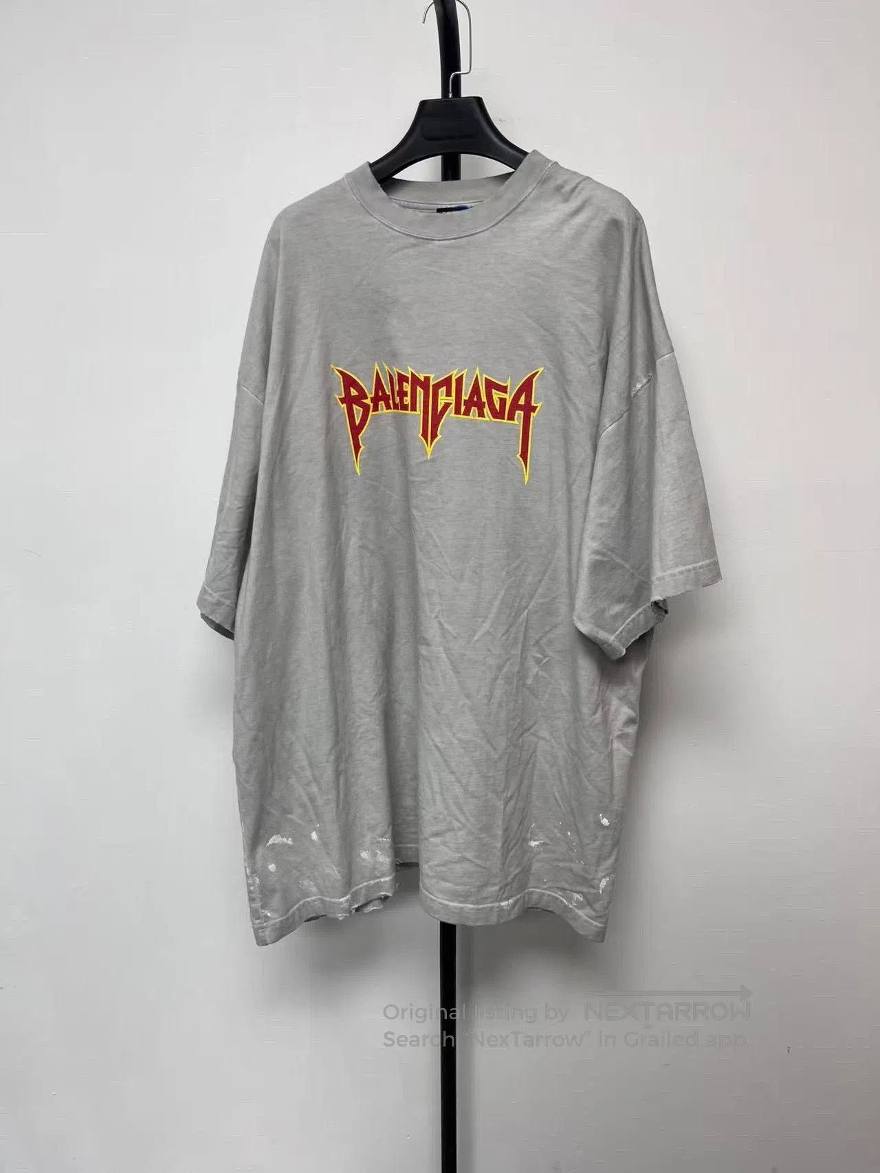 Balenciaga Balenciaga Metallica Lightning Print Crewneck T-Shirt. Size US XL / EU 56 / 4 - 1 Thumbnail