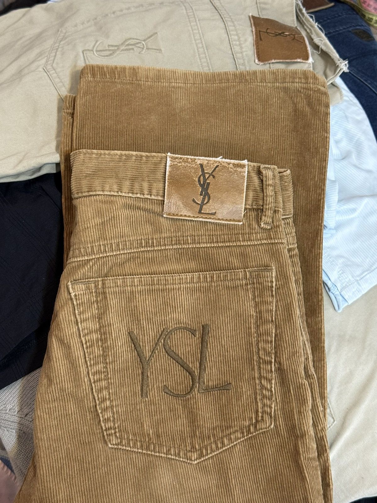 Yves Saint Laurent 30x30 Corduroy YSL Pants Velvet Vintage Jeans Denim Logo Y2k Size US 30 / EU 46 - 1 Thumbnail