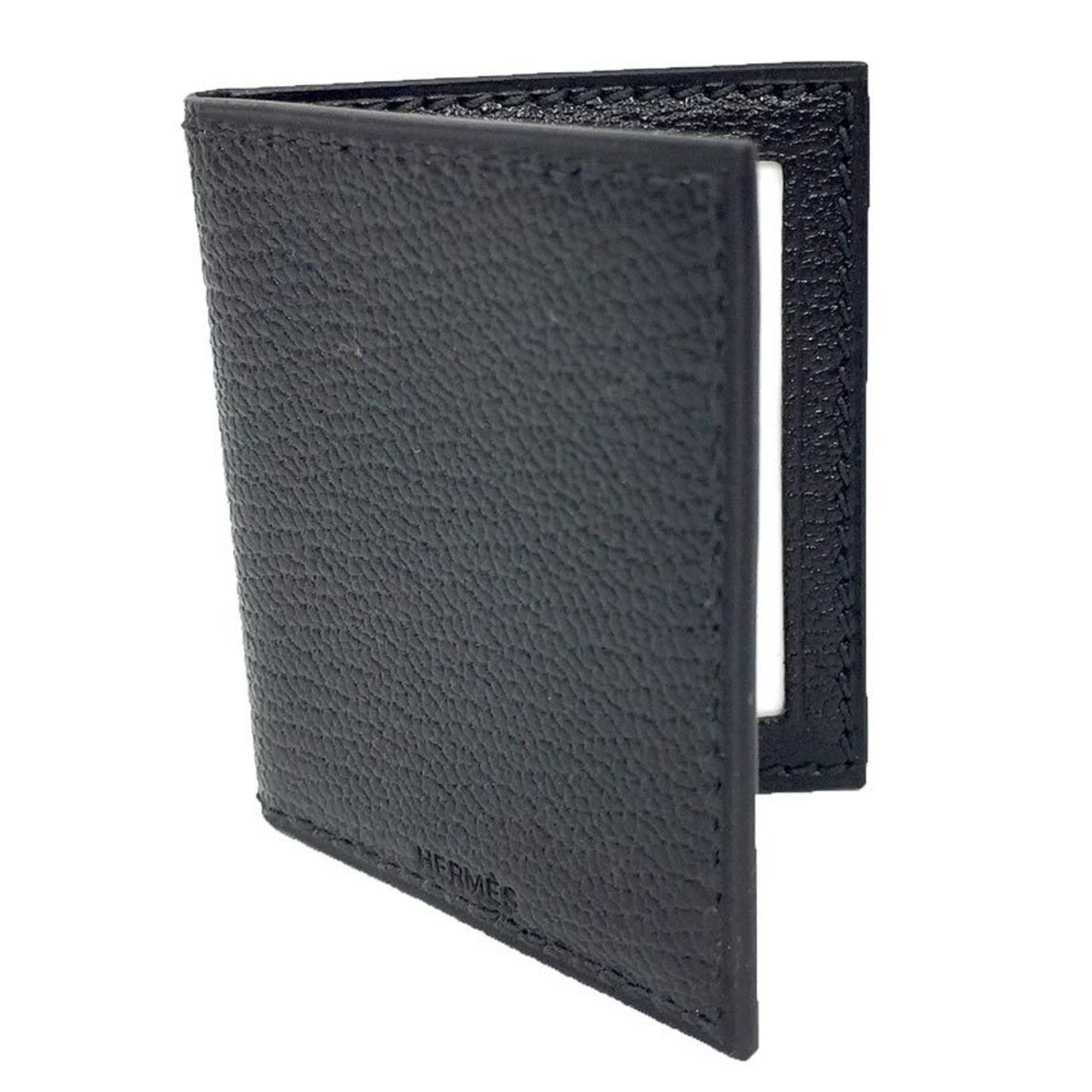 image of Hermes Photo Case Holder Leather Black, Women's