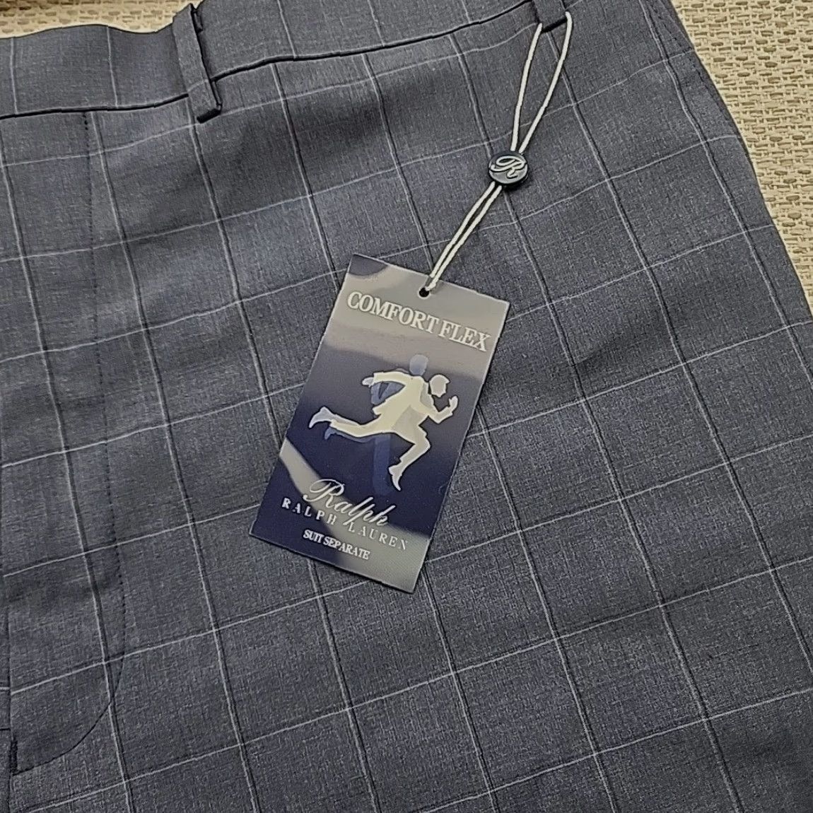 Ralph Lauren Ralph Lauren Eddie Comfort Flex Pants Mens 46W Big & Tall Suit Pants Classic Flat Front Blue Wool Polyester Trousers 48 Type: Big & Tall Mens Size 48R - 4 Thumbnail