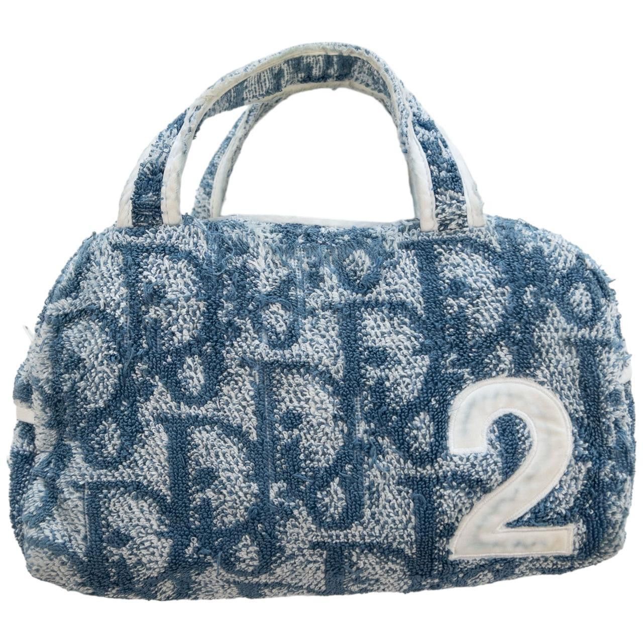 Dior Vintage Dior Monogram Terry Cloth Hand Bag Size ONE SIZE - 1 Thumbnail