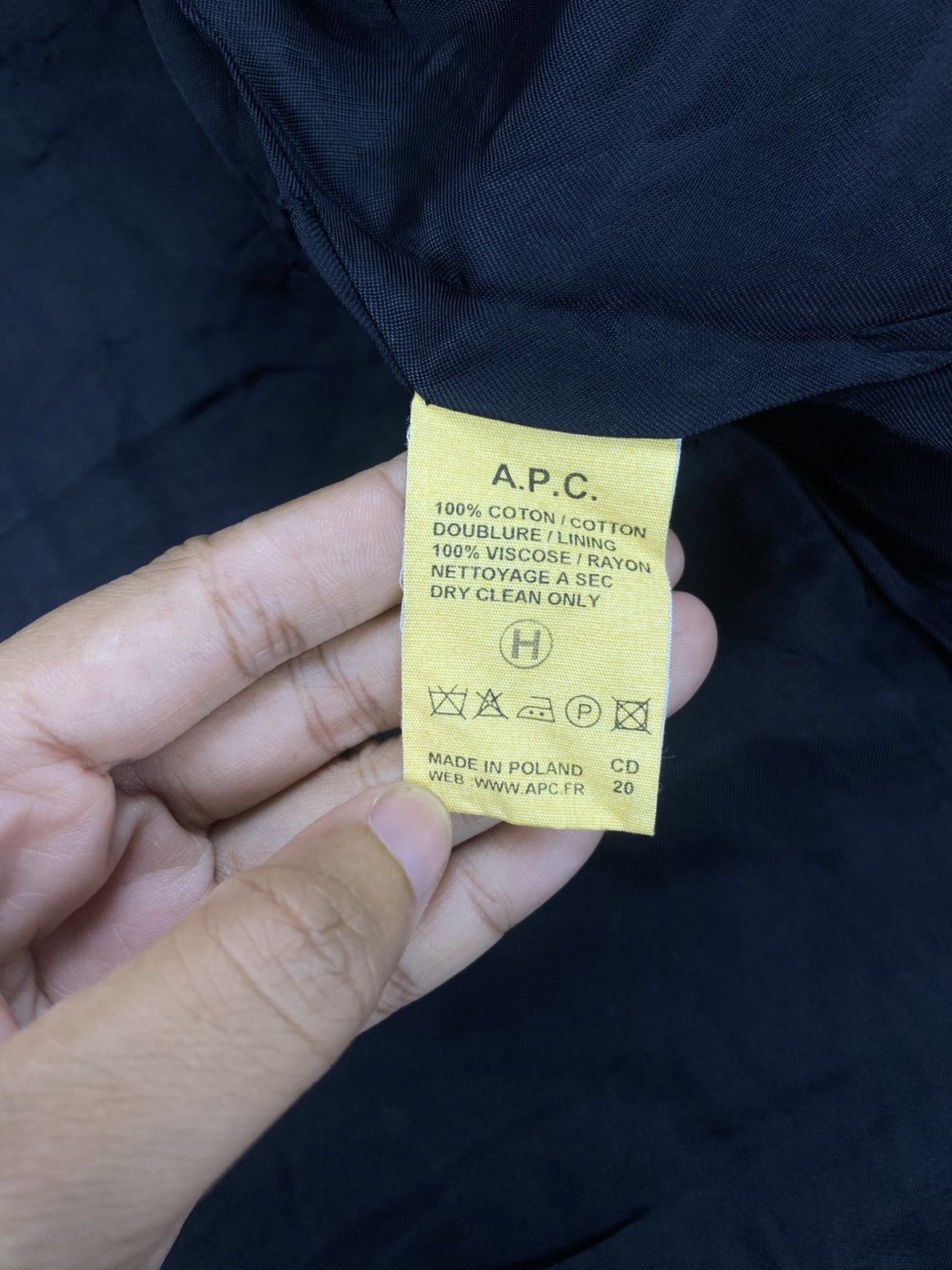A.P.C. Vintage A.P.C Full Black Cotton Blazer Coat Jacket Size US S / EU 44-46 / 1 - 10 Thumbnail