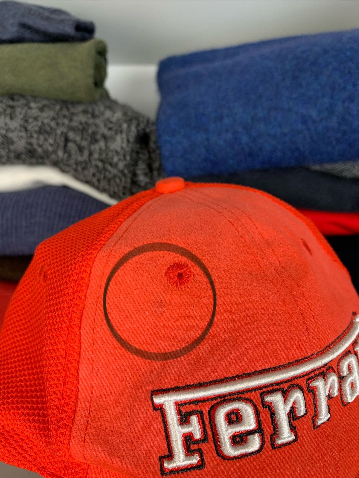 Ferrari × Vintage Vintage Ferrari Cap Hat Size ONE SIZE - 4 Thumbnail