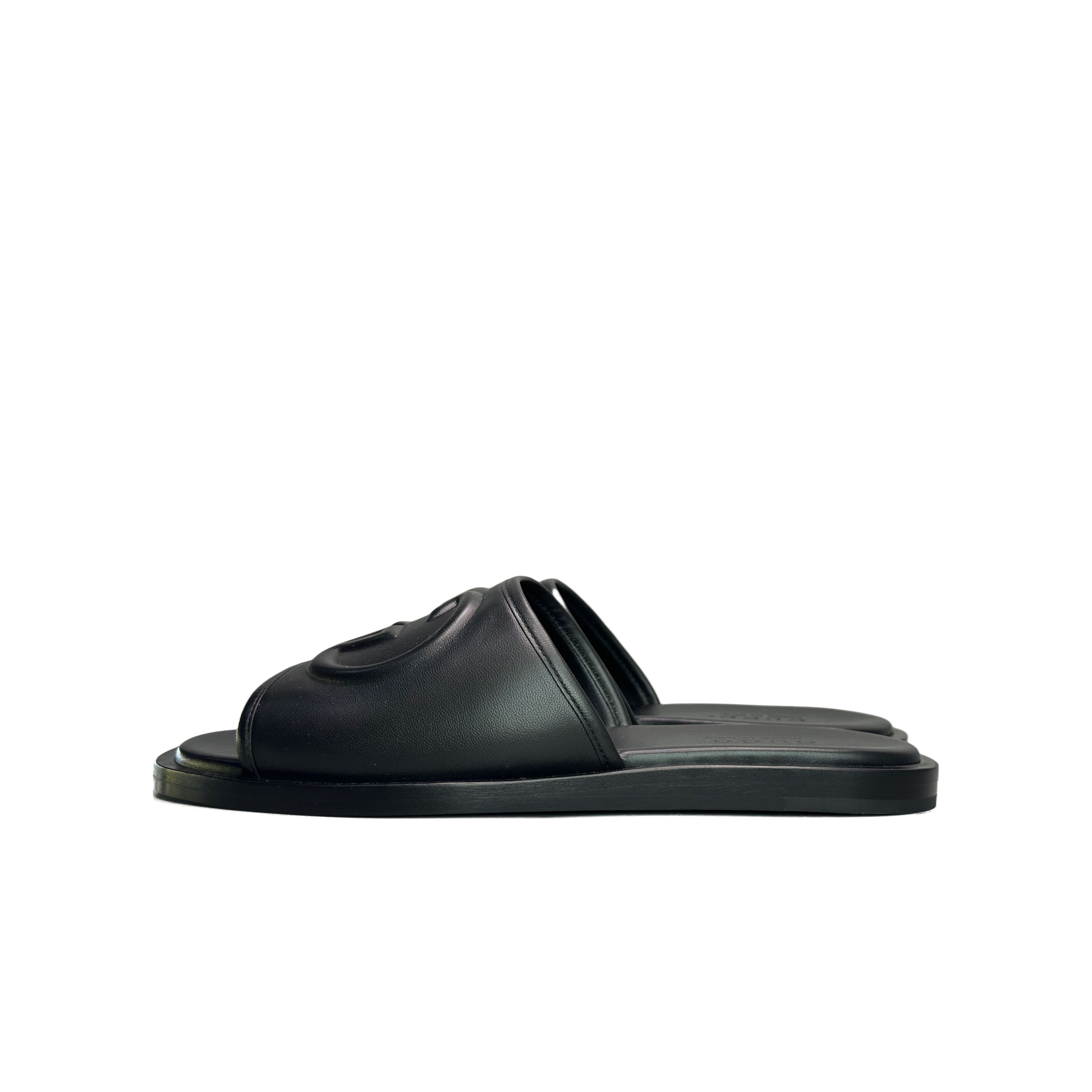 Gucci Gucci Interlocking G Leather Slides Size 5 Size US 6 / EU 39 - 1 Thumbnail