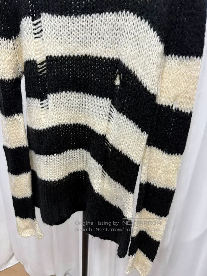 Ann Demeulemeester Ann Demeulemeester 40 Ann Demeulemester destroys striped sw Size L / US 10 / IT 46 - 2 Thumbnail