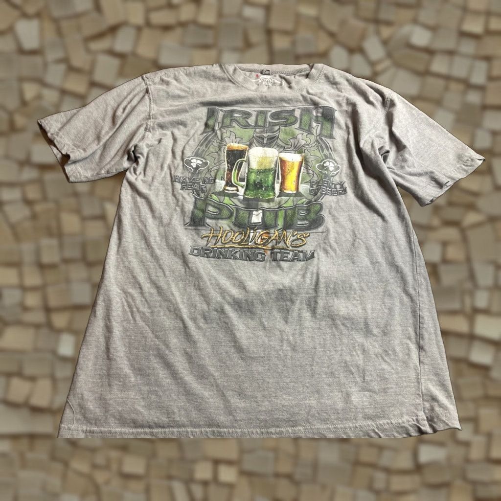 Vintage Newport Blue T-shirt Men's XL Gray Short Sleeve Crewneck Irish Pub Beer Size US XL / EU 56 / 4 - 1 Thumbnail