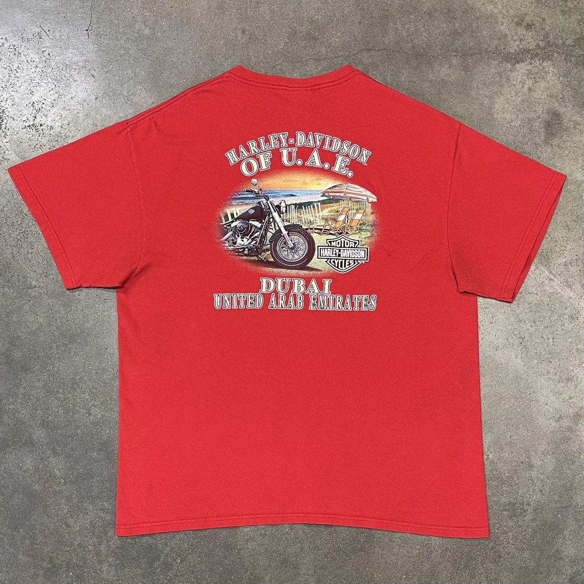 Harley Davidson Harley Davidson Dubai United Arab Graphic Tee Y2K Size US XL / EU 56 / 4 - 3 Thumbnail