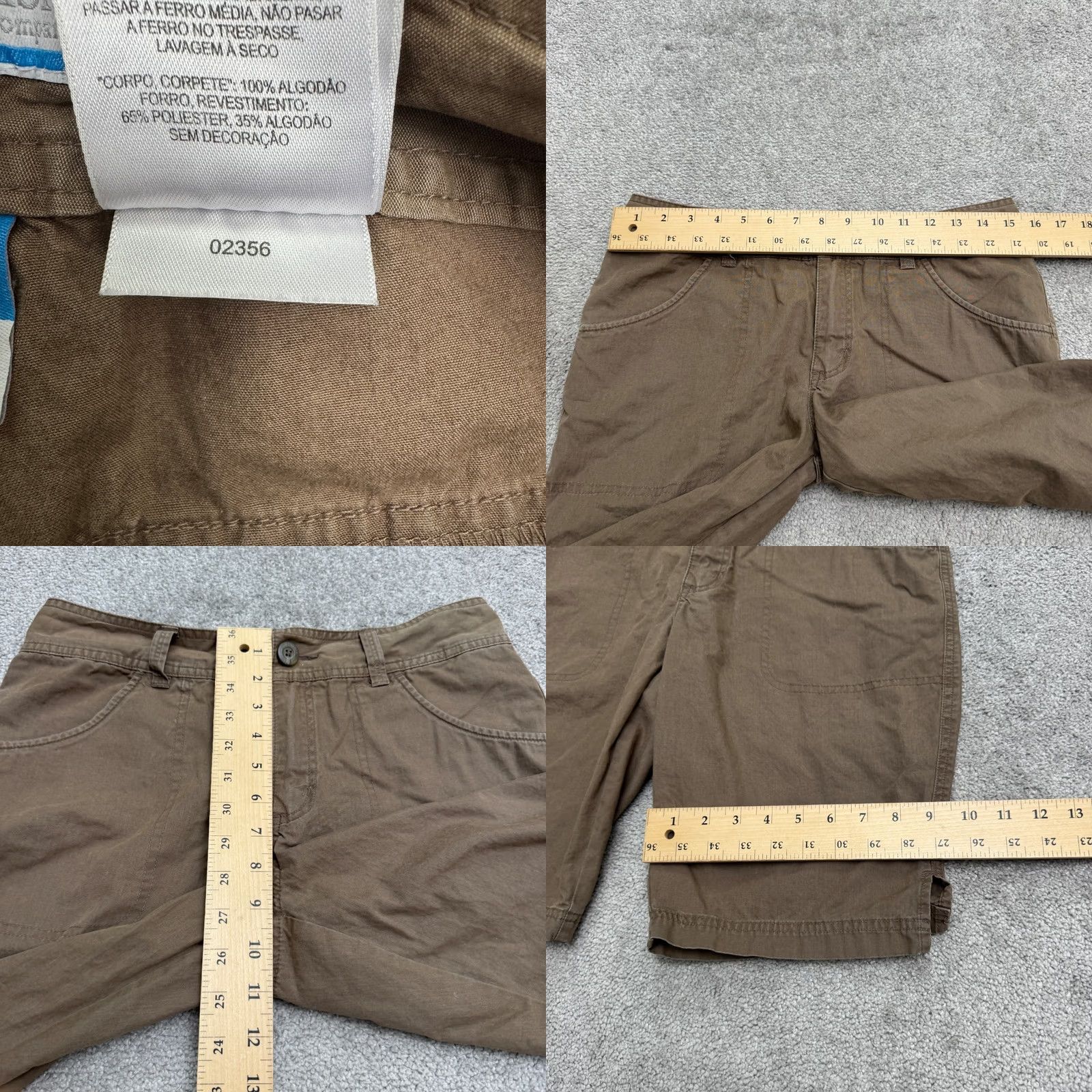 Vintage Columbia Bermuda Shorts Womens 8 Dark Brown Cotton Casual Outdoor Trail Size 30" / US 8 / IT 44 - 8 Thumbnail