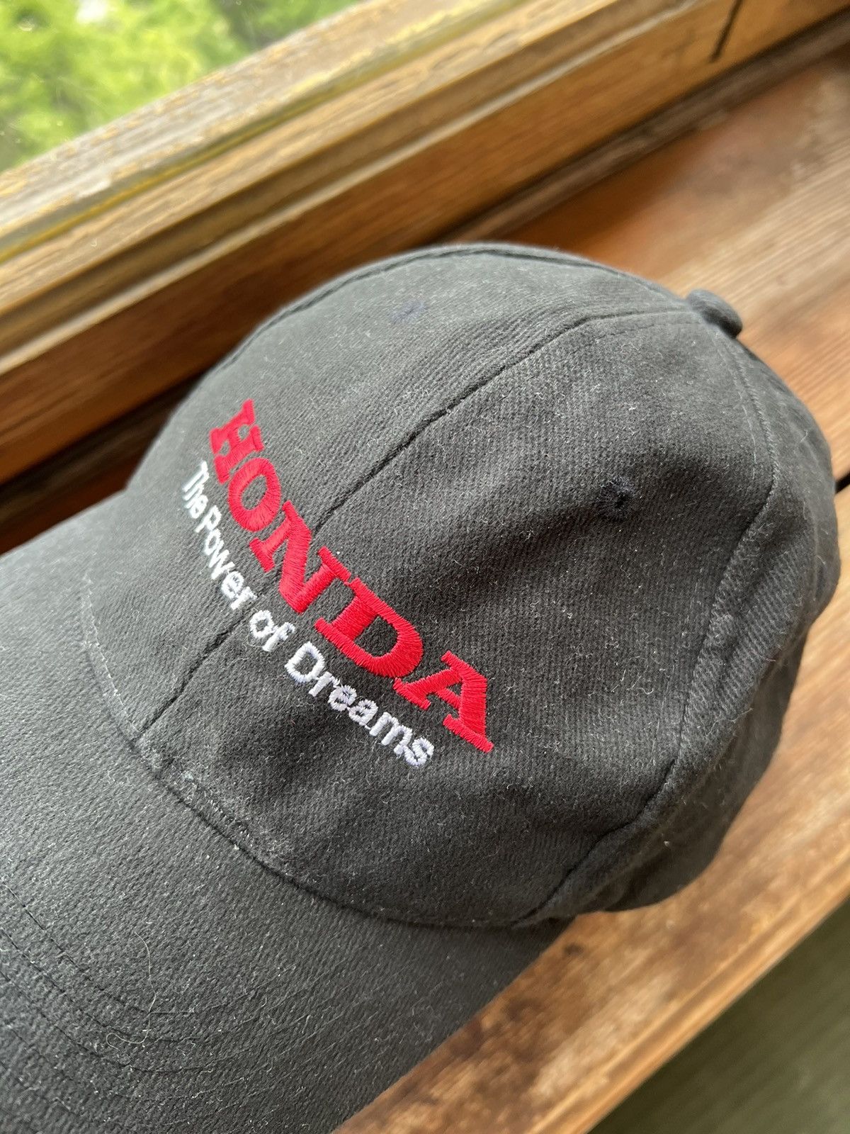 Vintage Vintage 90s Honda Racing Hat Cap Black Size ONE SIZE - 9 Thumbnail