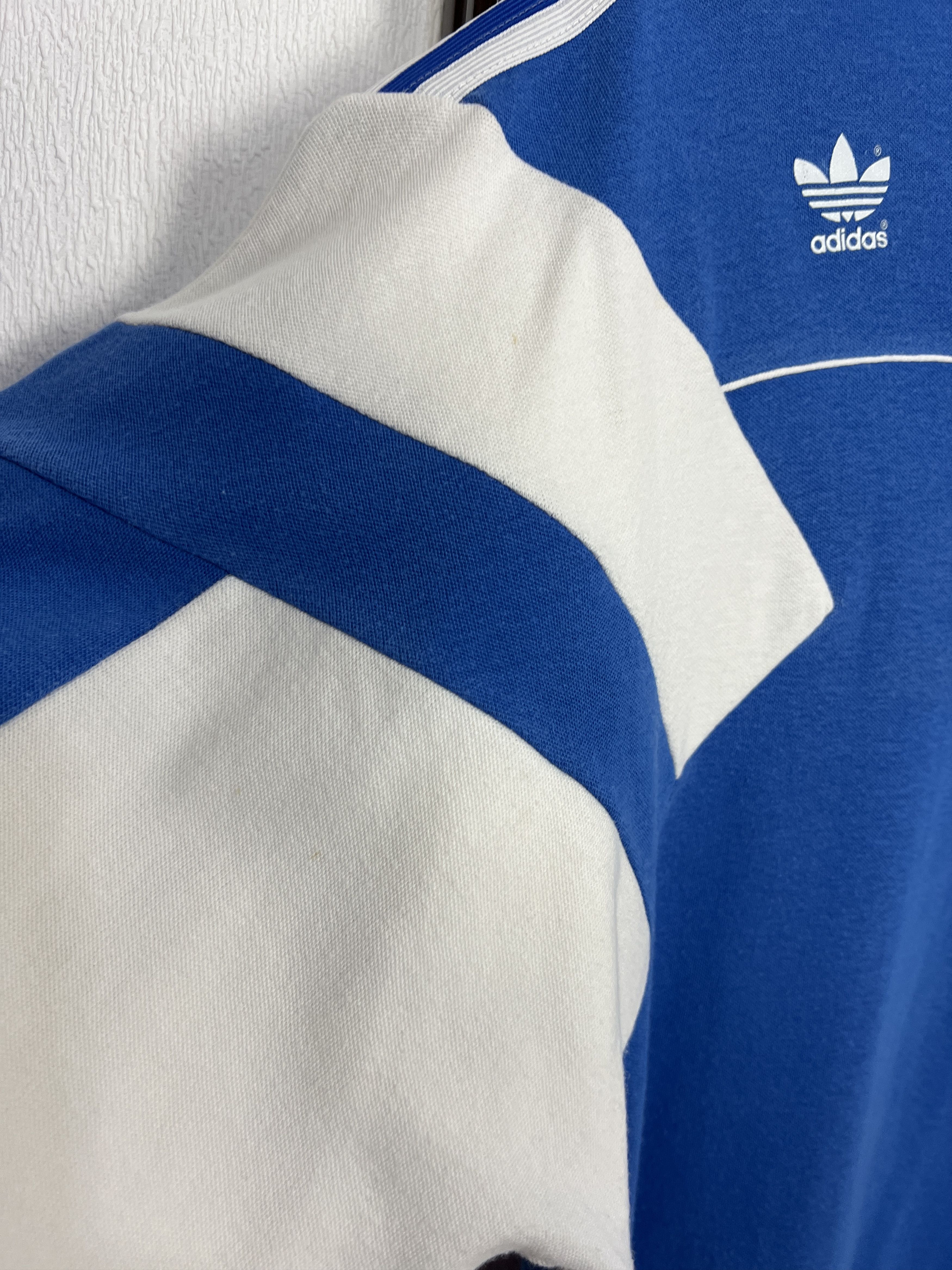 Adidas Vintage 80's Adidas Football Shirt Soccer Jersey Trikot Rare Size US L / EU 52-54 / 3 - 5 Thumbnail