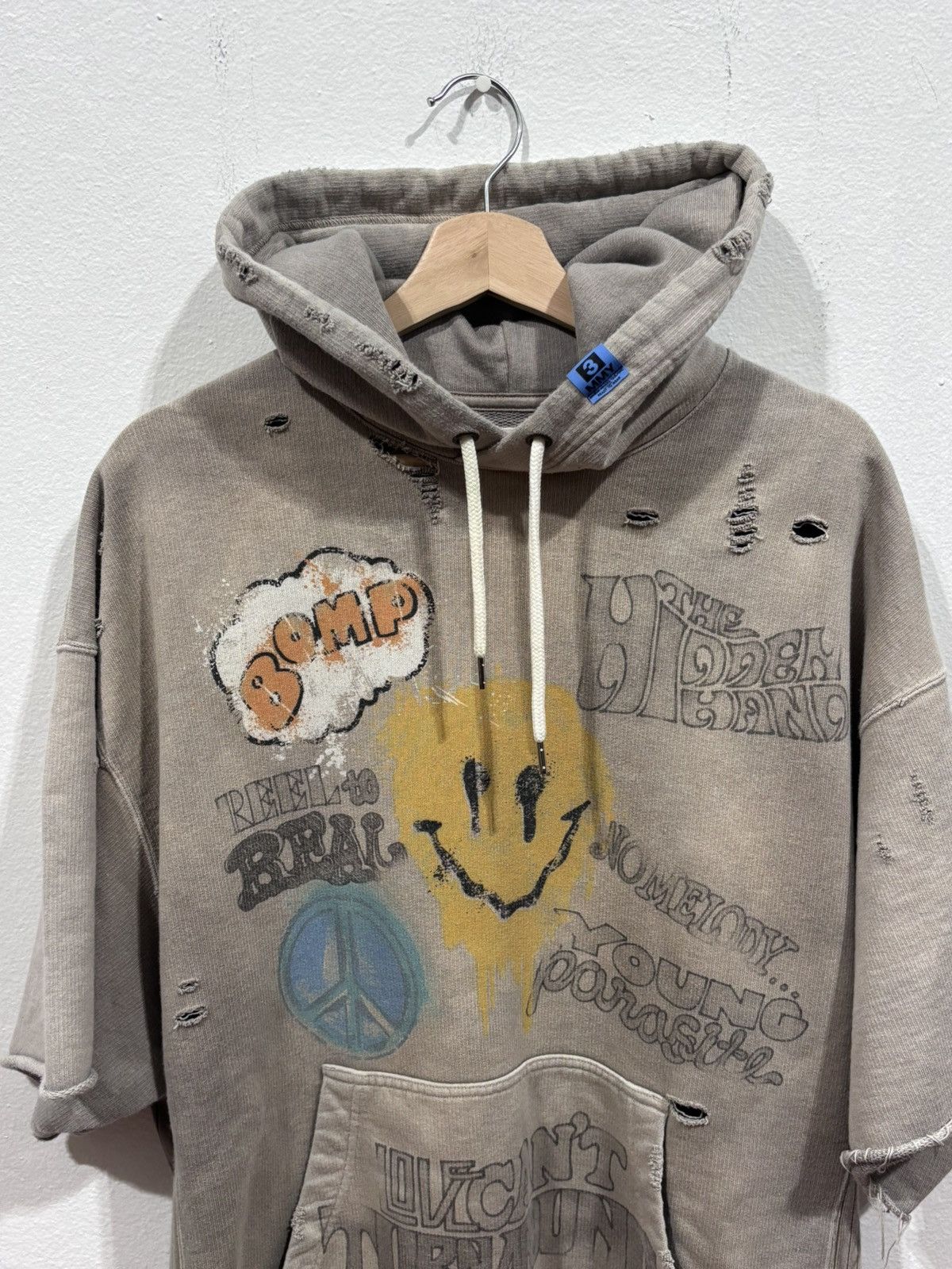 Maison MIHARA YASUHIRO Maison Mijara Yasuhiro Vintage Short Sleeve Hoodie Size US L / EU 52-54 / 3 - 3 Thumbnail