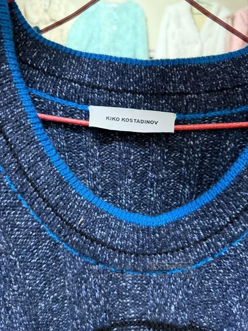 Kiko Kostadinov Kiko Kostadinov Blue striped sweater, blue and black color Size US S / EU 44-46 / 1 - 2 Thumbnail