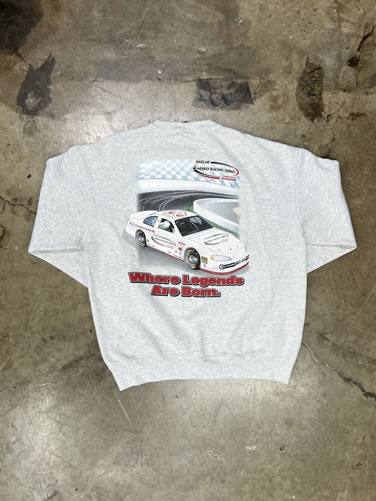 NASCAR Vintage NASCAR Dodge Weekly Racing Legends Born Crewneck XL Size US XL / EU 56 / 4 - 2 Thumbnail