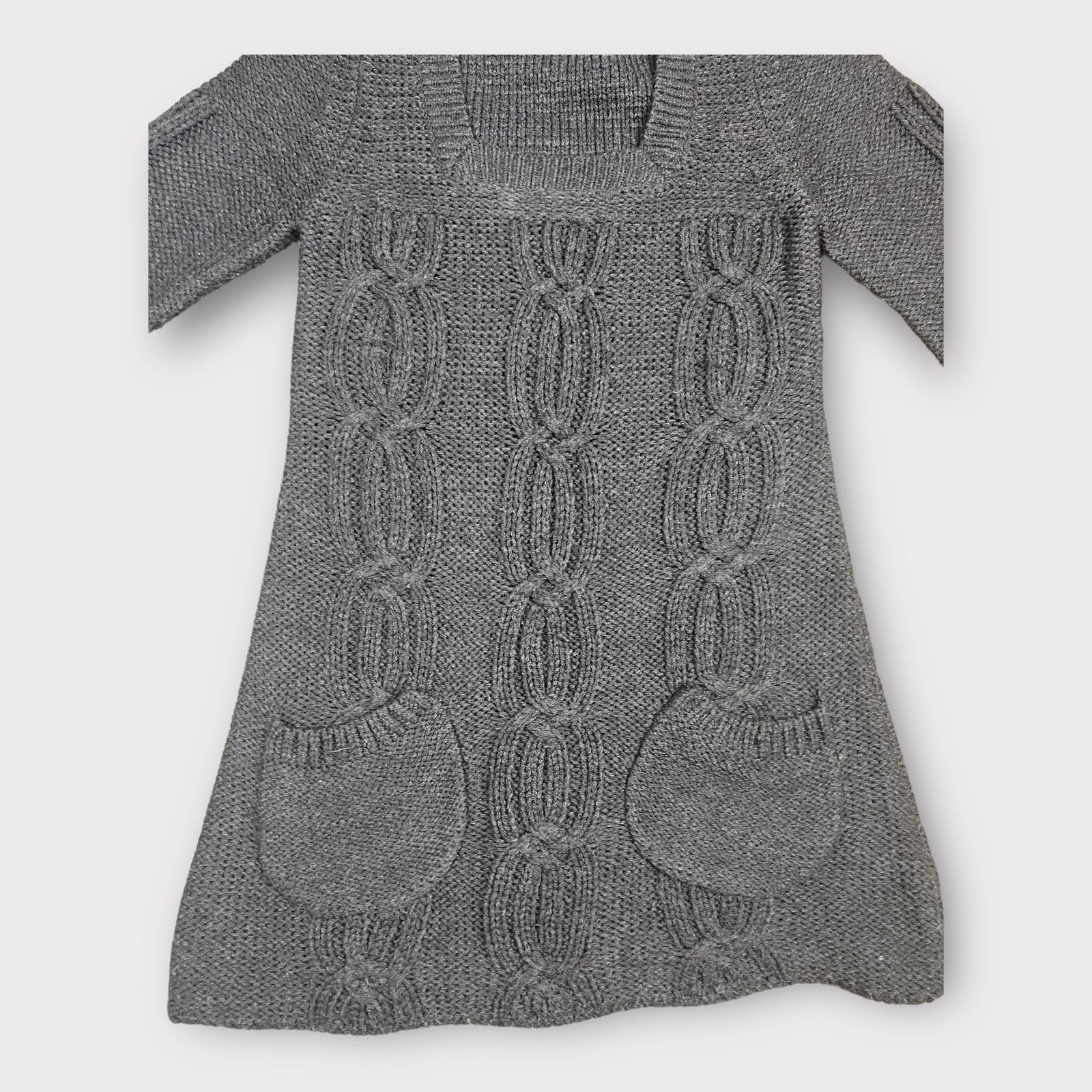 Nordstrom Glimmer By J.J. Basic | Vintage Y2K Cable Knit Sweater Dress Size S / US 4 / IT 40 - 6 Thumbnail