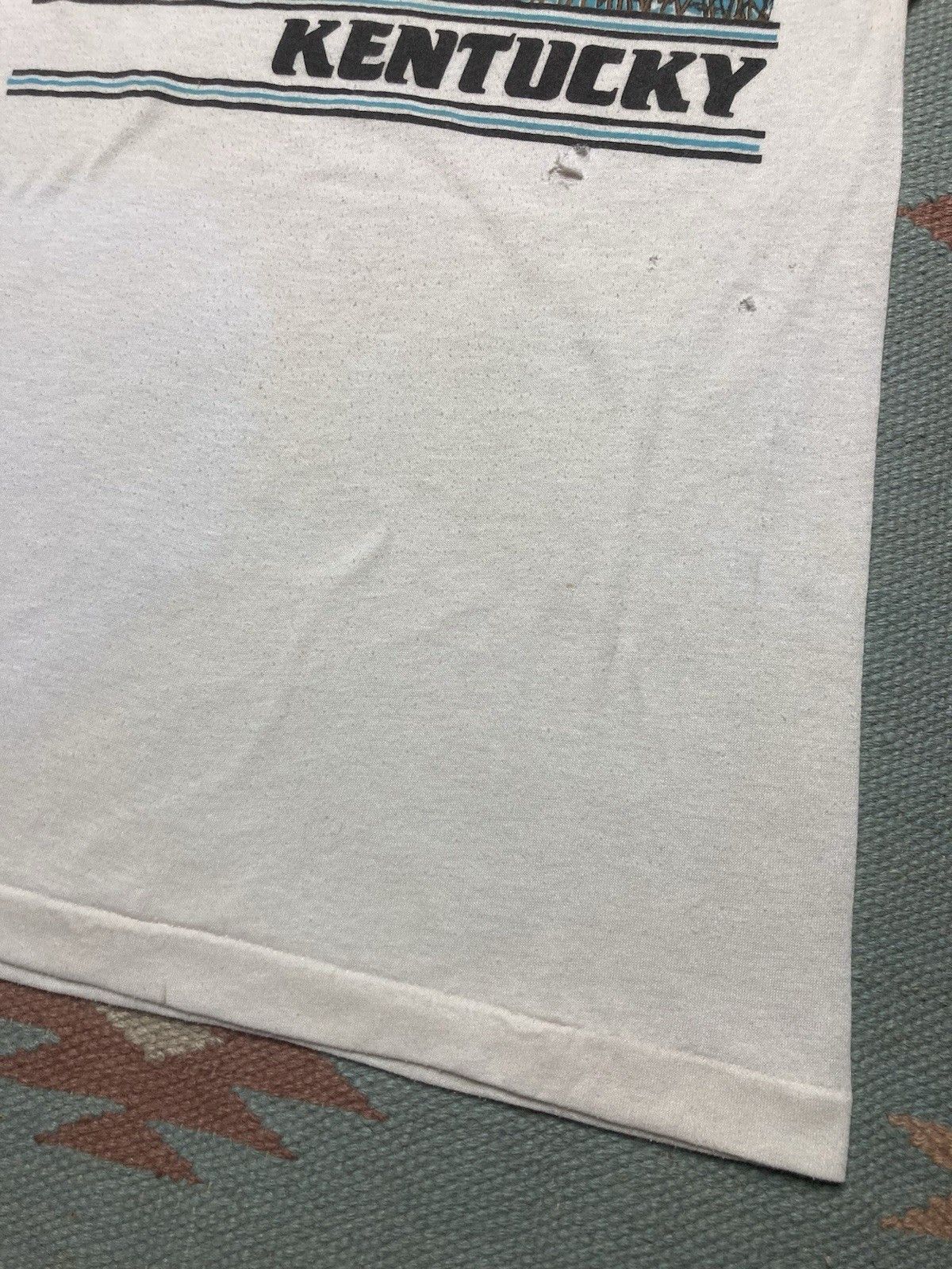 Vintage 80s t shirt Kentucky birds goose water nature small baby tee Size US S / EU 44-46 / 1 - 3 Thumbnail