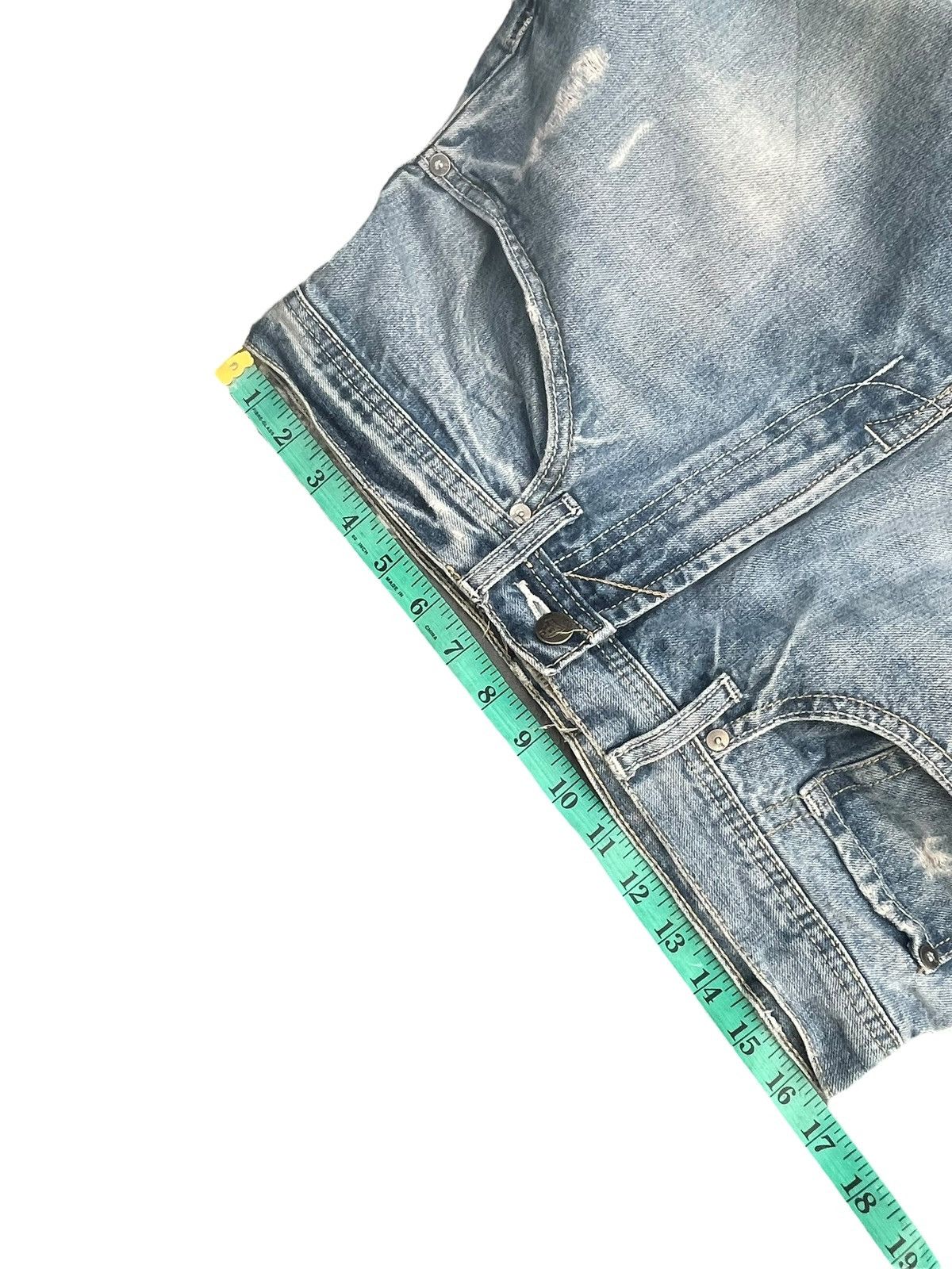 Lee Vintage Lee Dungarees Distresed Denim Size US 33 - 10 Thumbnail