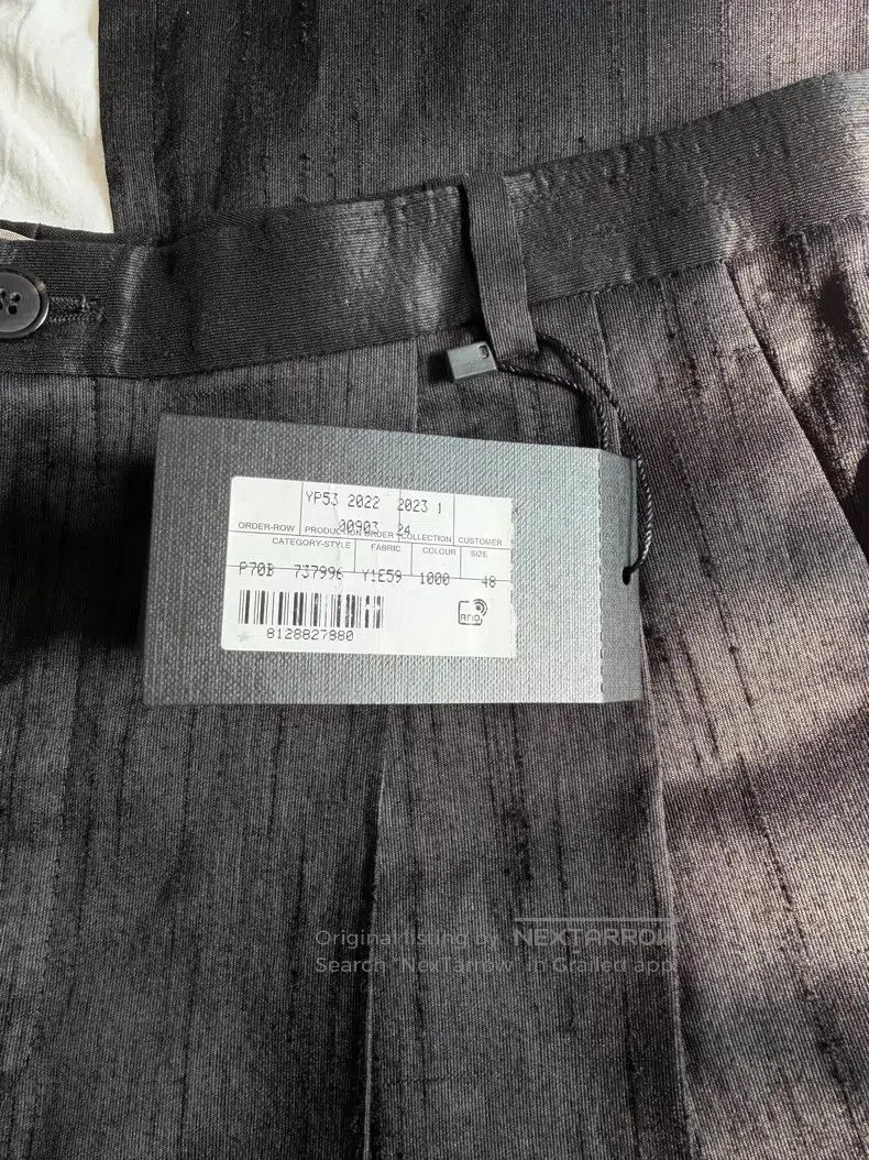 Saint Laurent Paris Saint Laurent Paris Double Pleat High-End Silk Trousers Size US 32 / EU 48 - 9 Thumbnail